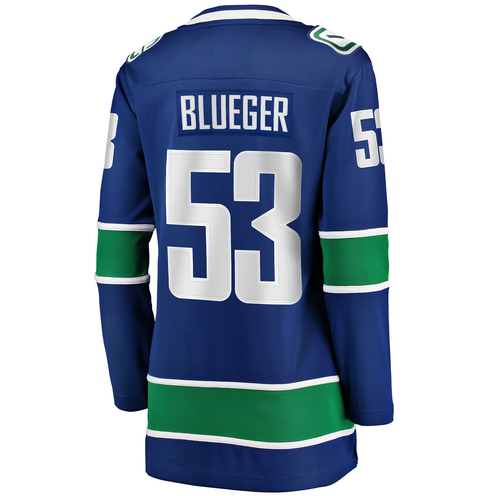 Teddy Blueger Vancouver Canucks Women's Home Breakaway Player Jersey - Blue - Image 4