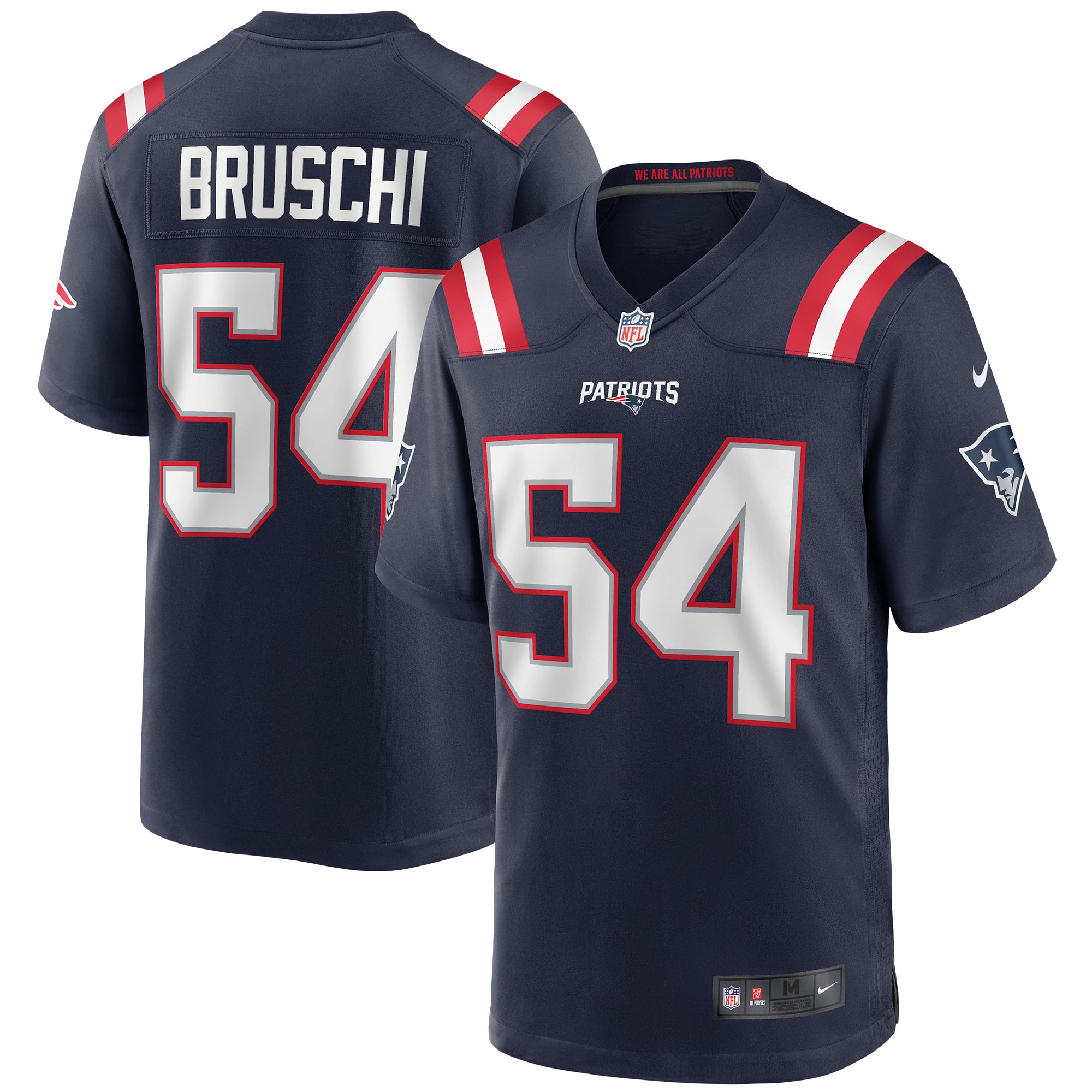 Tedy Bruschi New England Patriots Game Retired Player Jersey - Navy - Image 2