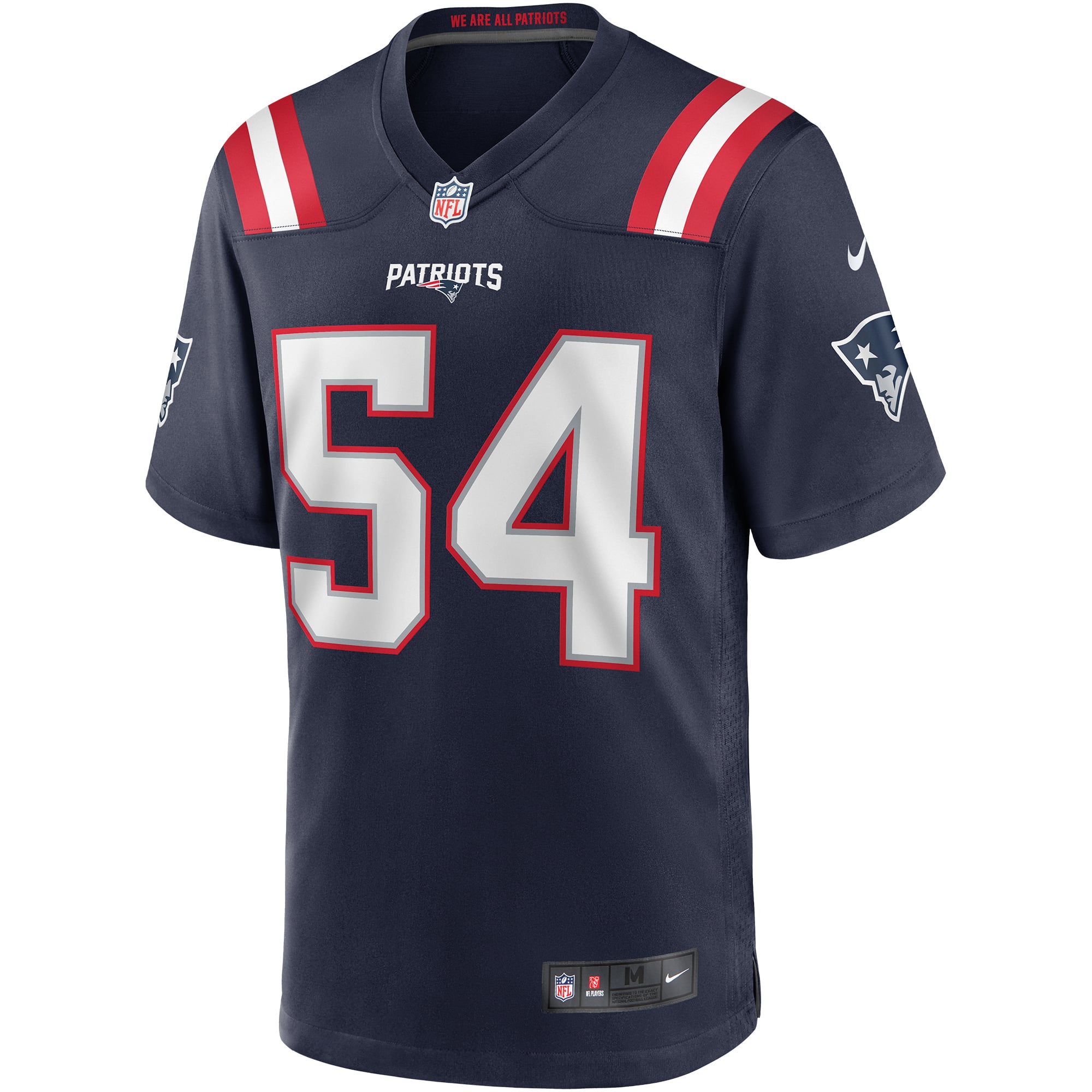Tedy Bruschi New England Patriots Game Retired Player Jersey - Navy - Image 3