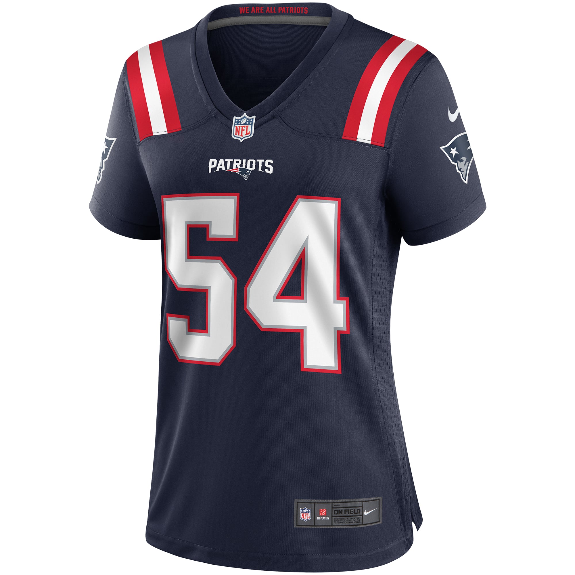 Tedy Bruschi New England Patriots Women's Retired Game Jersey - Navy - Image 3