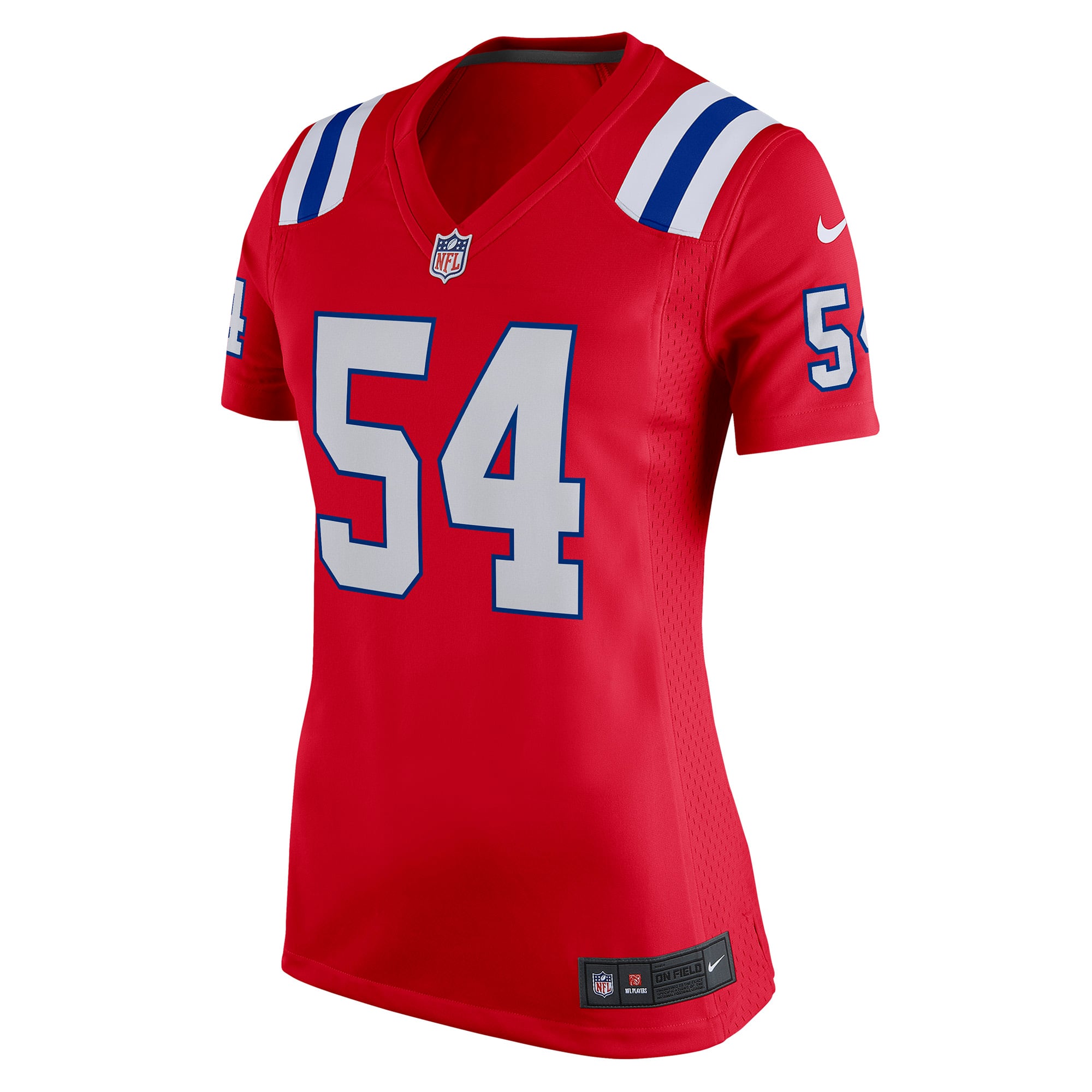 Tedy Bruschi New England Patriots Women's Retired Game Jersey - Red - Image 3