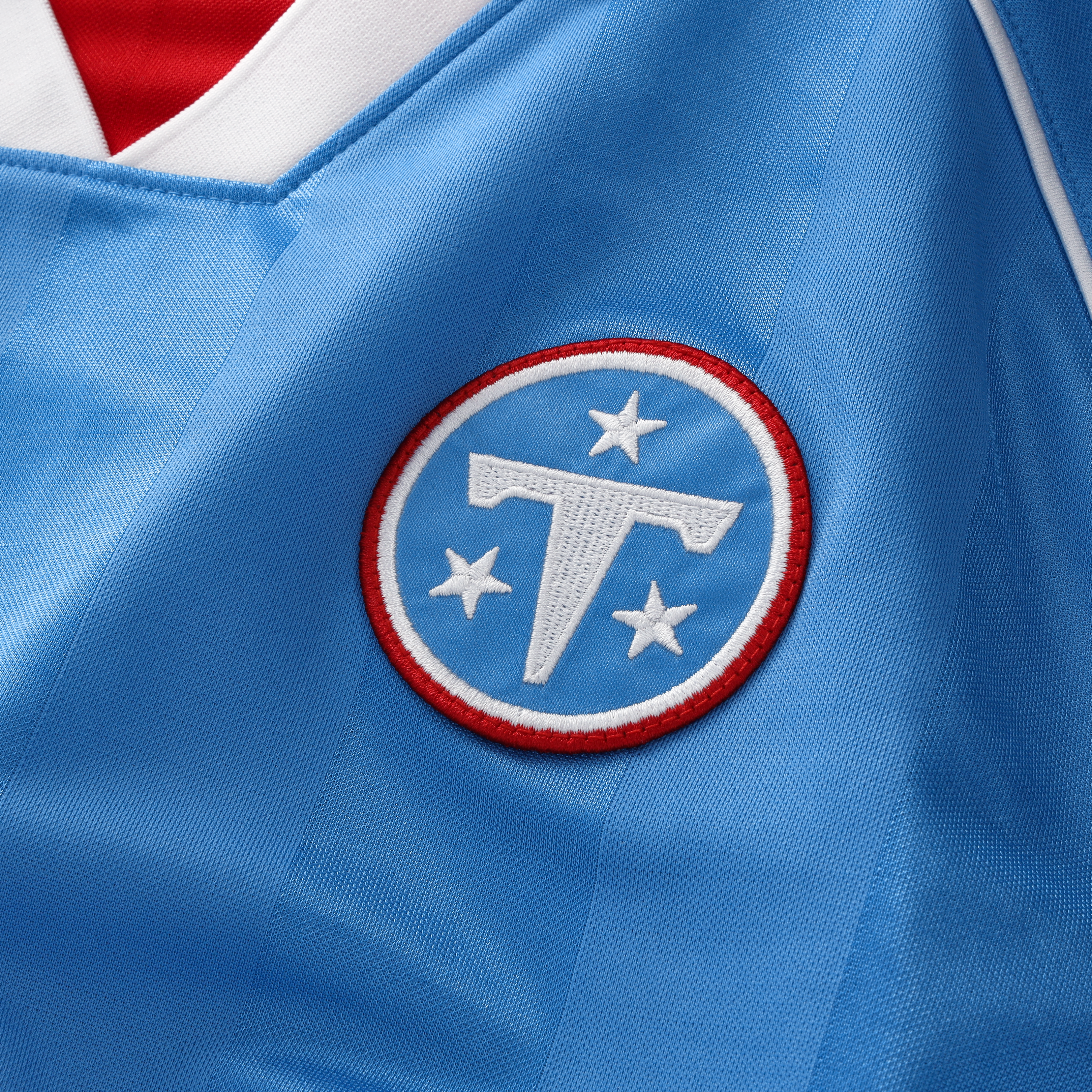 Tennessee Titans Youth Football x Football V-Neck Fan Top - Light Blue - Image 5