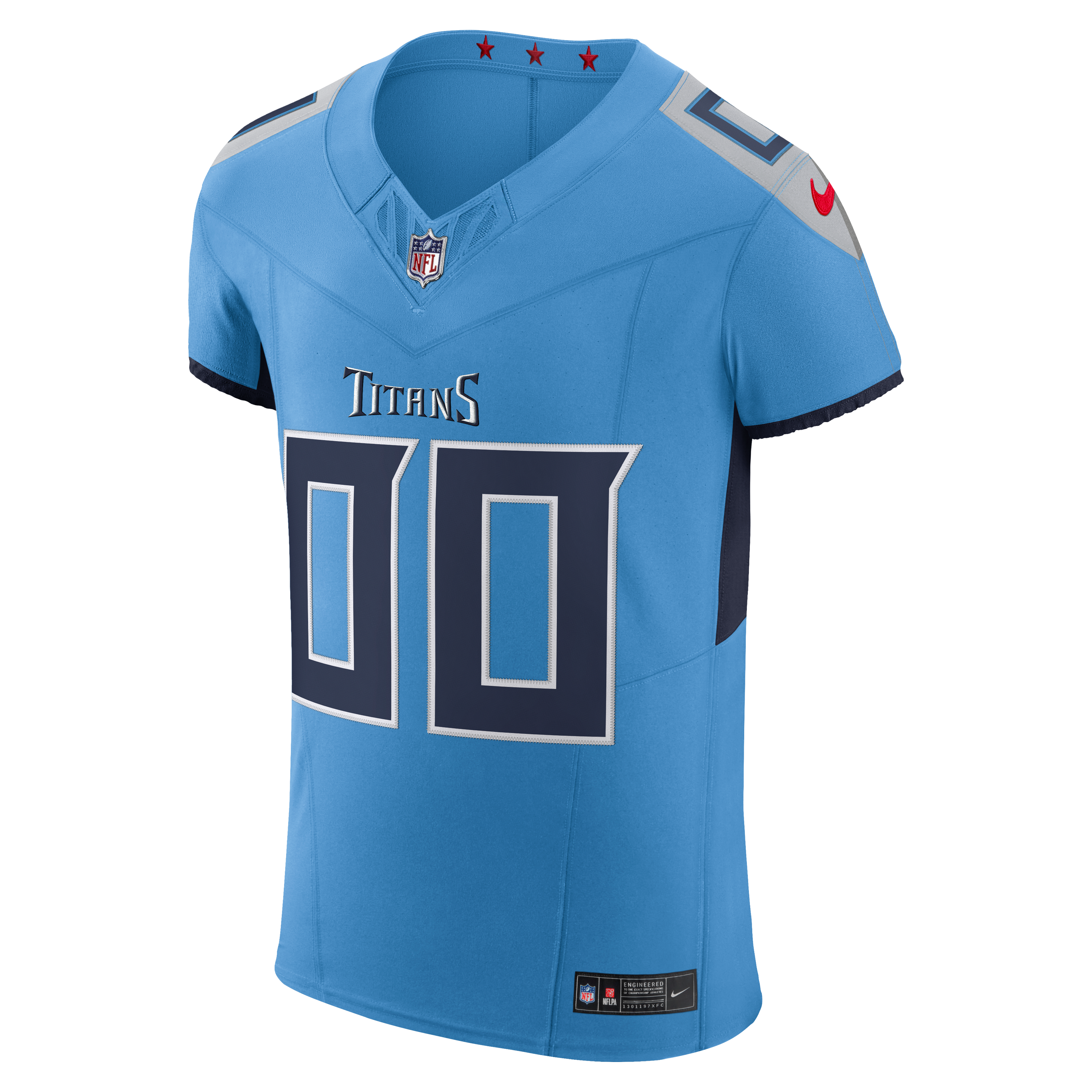 Tennessee Titans Team Vapor F.U.S.E. Elite Custom Jersey - Light Blue - Image 3