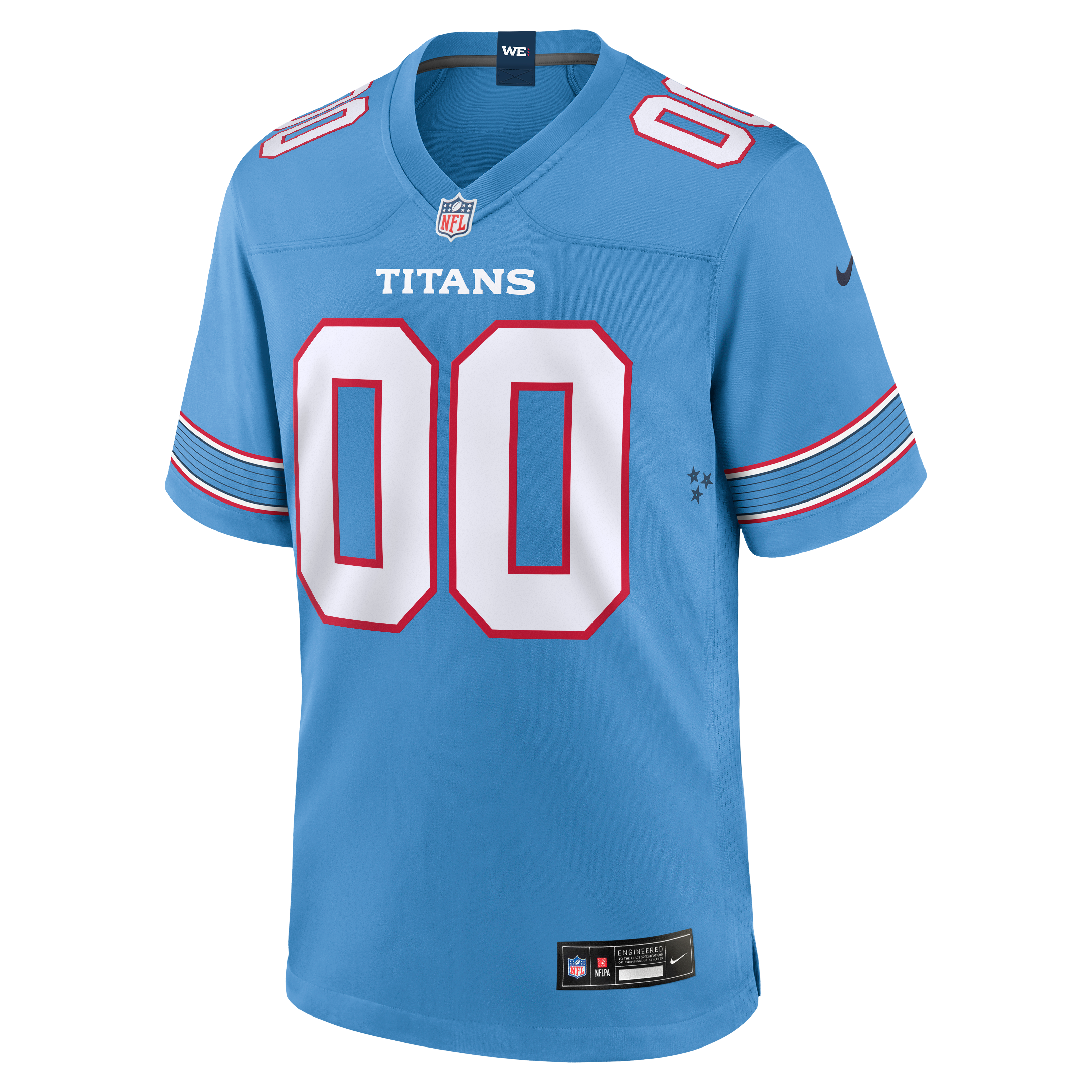 Tennessee Titans Youth Game Custom Jersey - Light Blue - Image 3