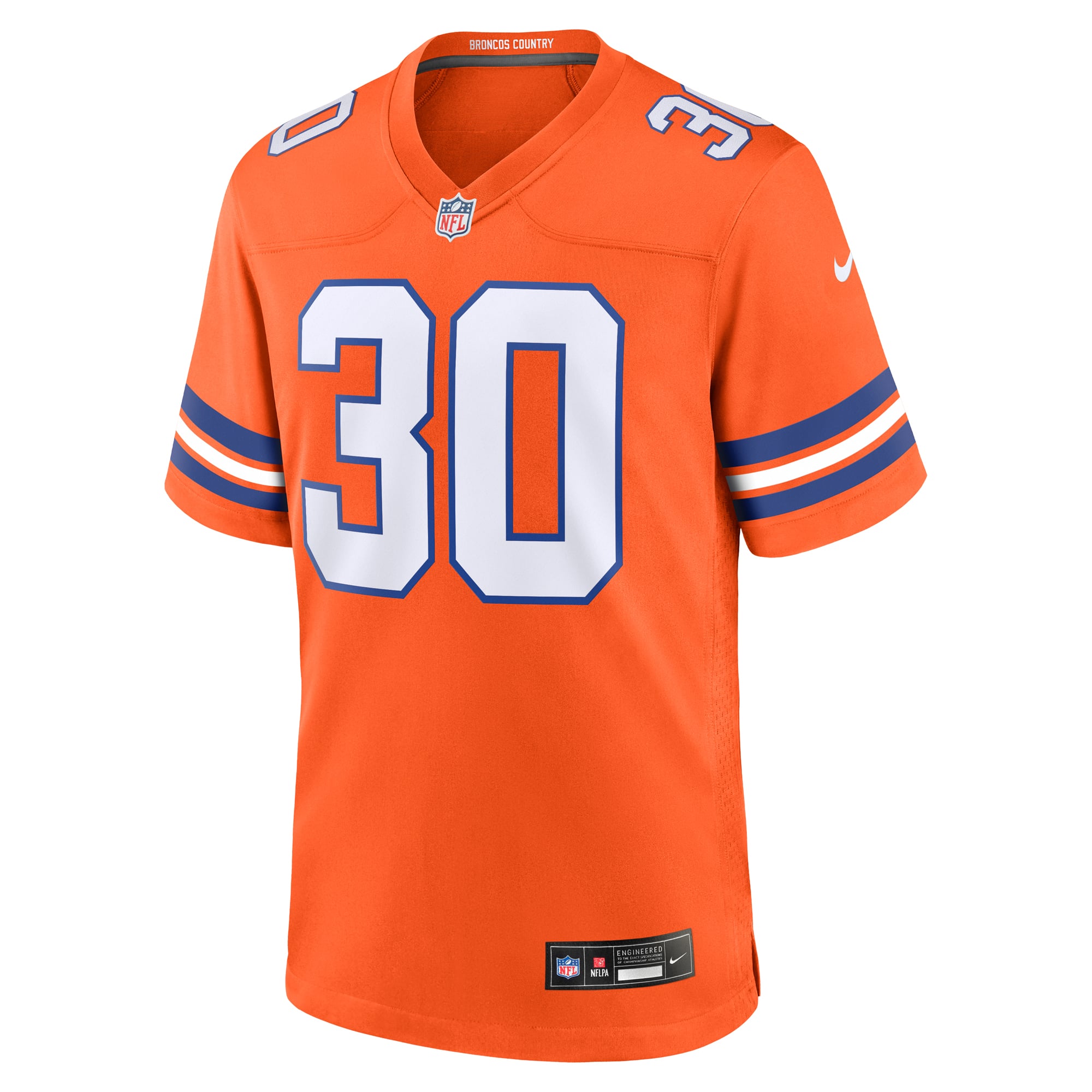 Terrell Davis Denver Broncos Retired Player Alternate Game Jersey - Orange - Image 3