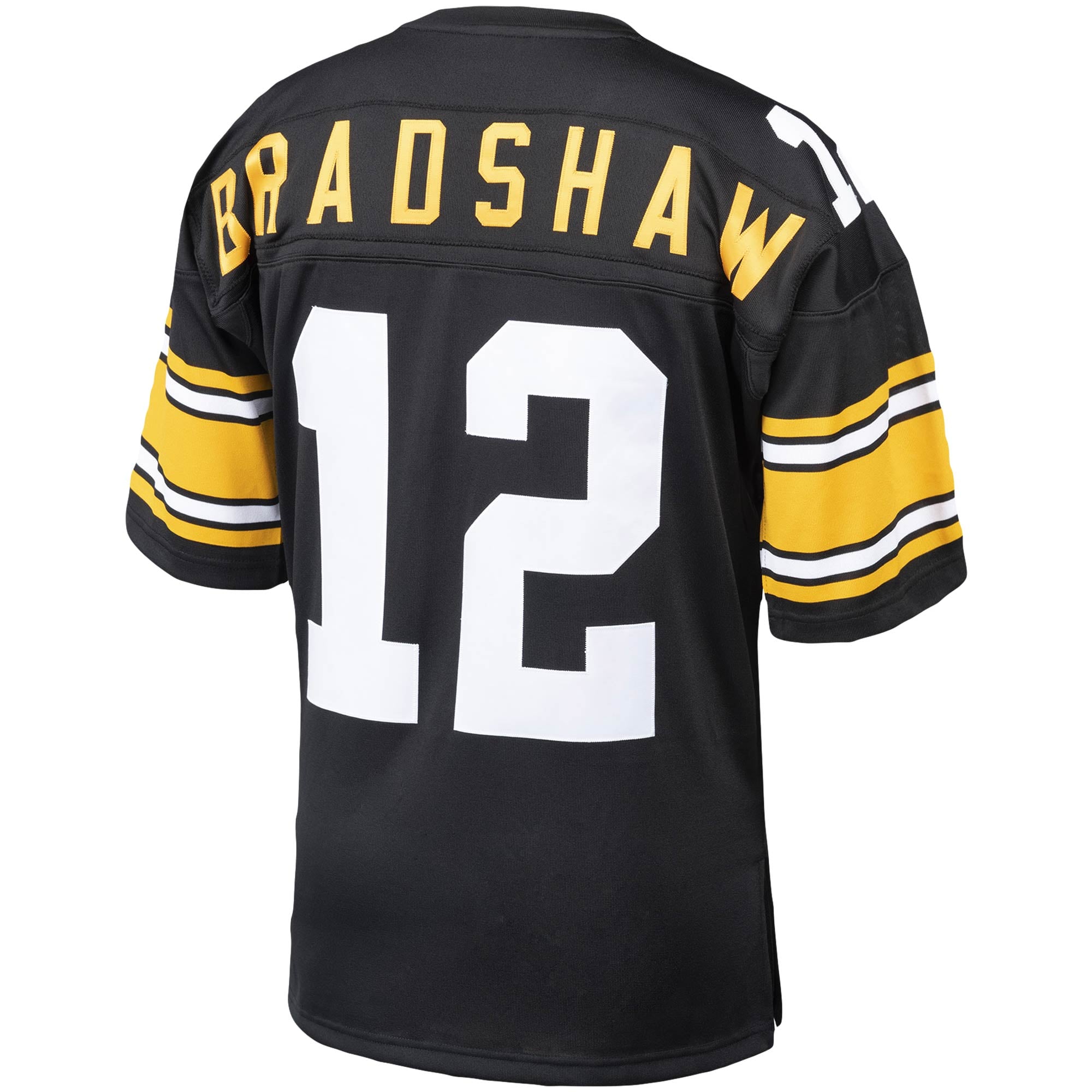 Terry Bradshaw Pittsburgh Steelers Throwback Retired Player Jersey - Black - Image 4