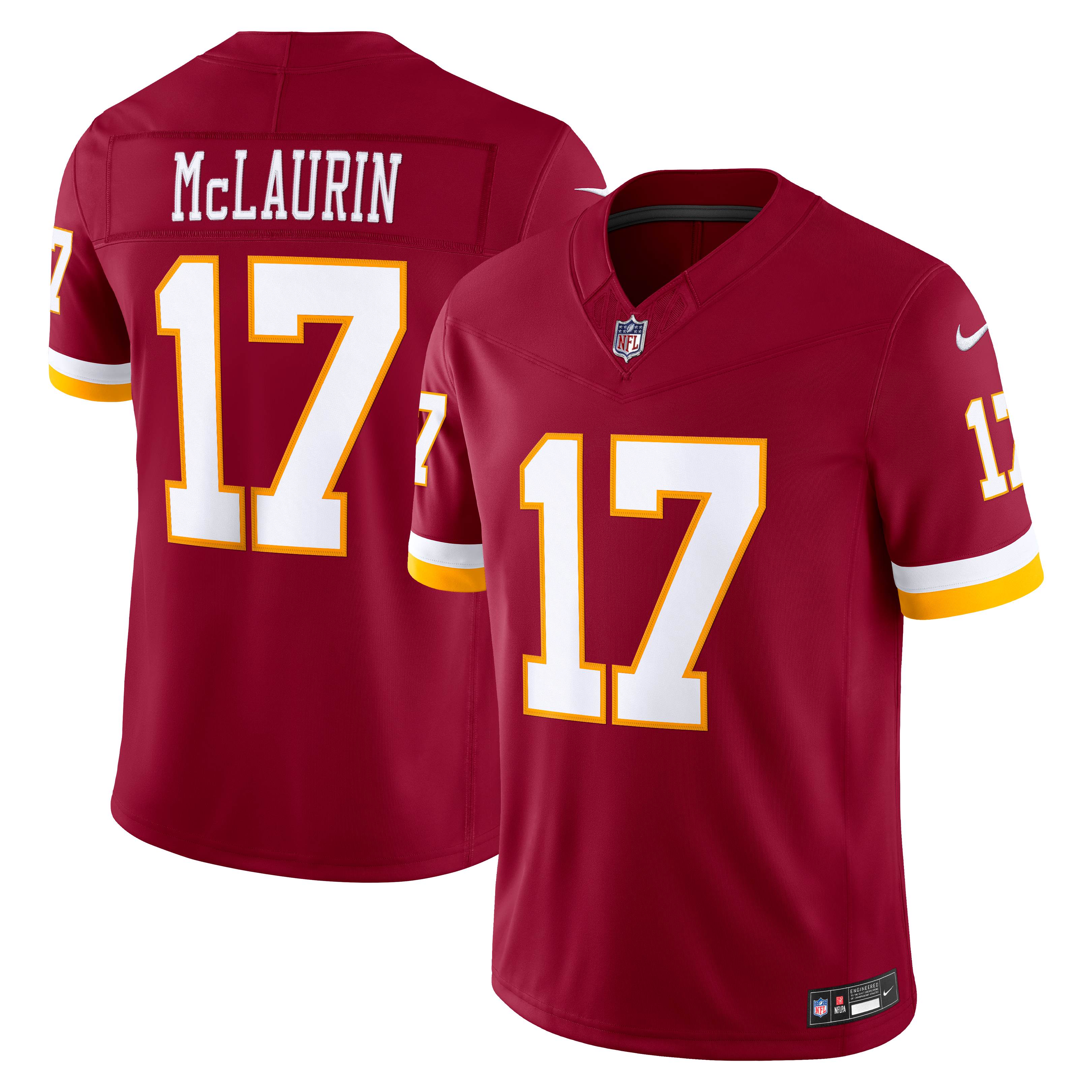 Terry McLaurin Washington Commanders Team Vapor F.U.S.E. Stitched Limited Jersey - Burgundy - Image 2