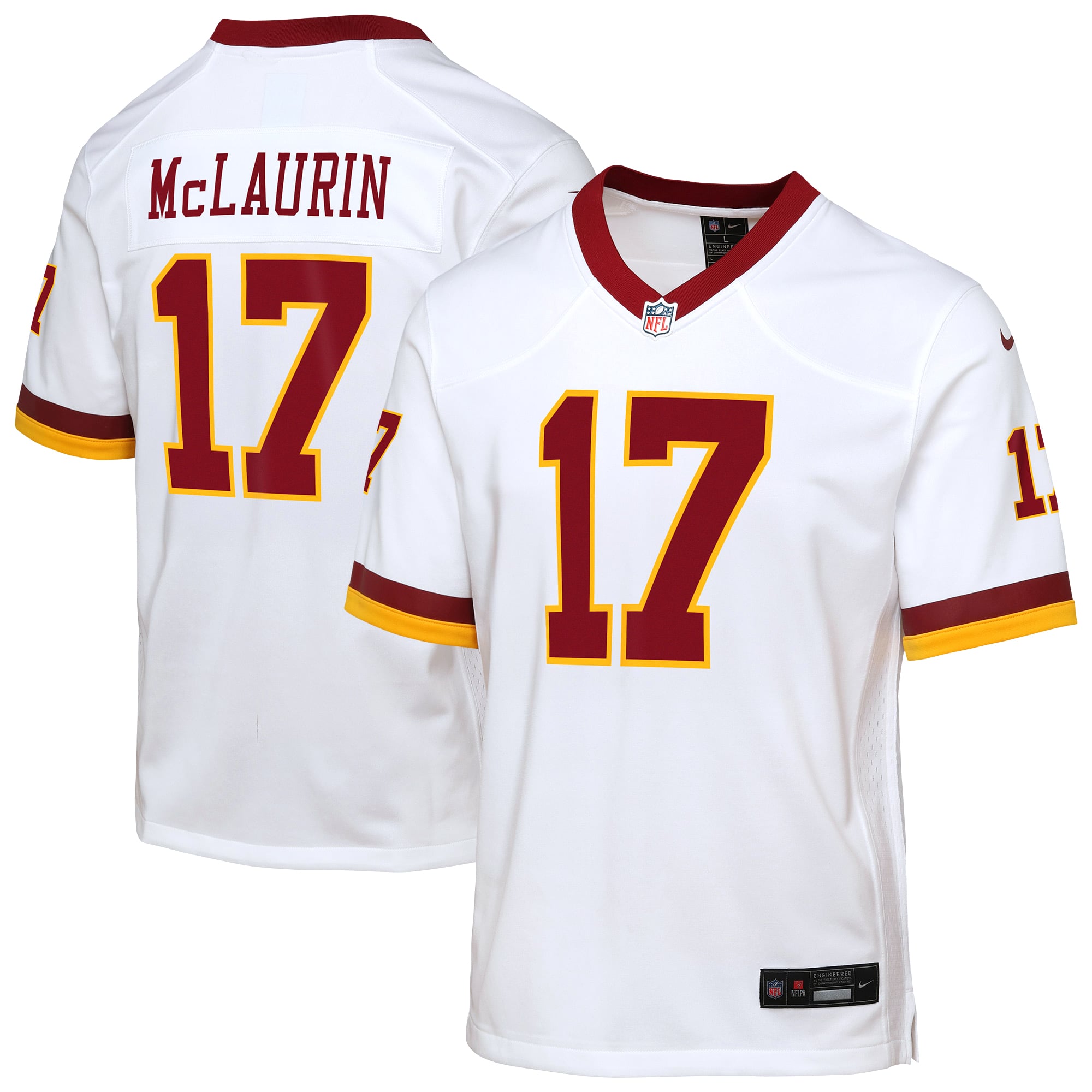 Terry McLaurin Washington Commanders Youth Game Super Bowl Era Jersey - White - Image 2