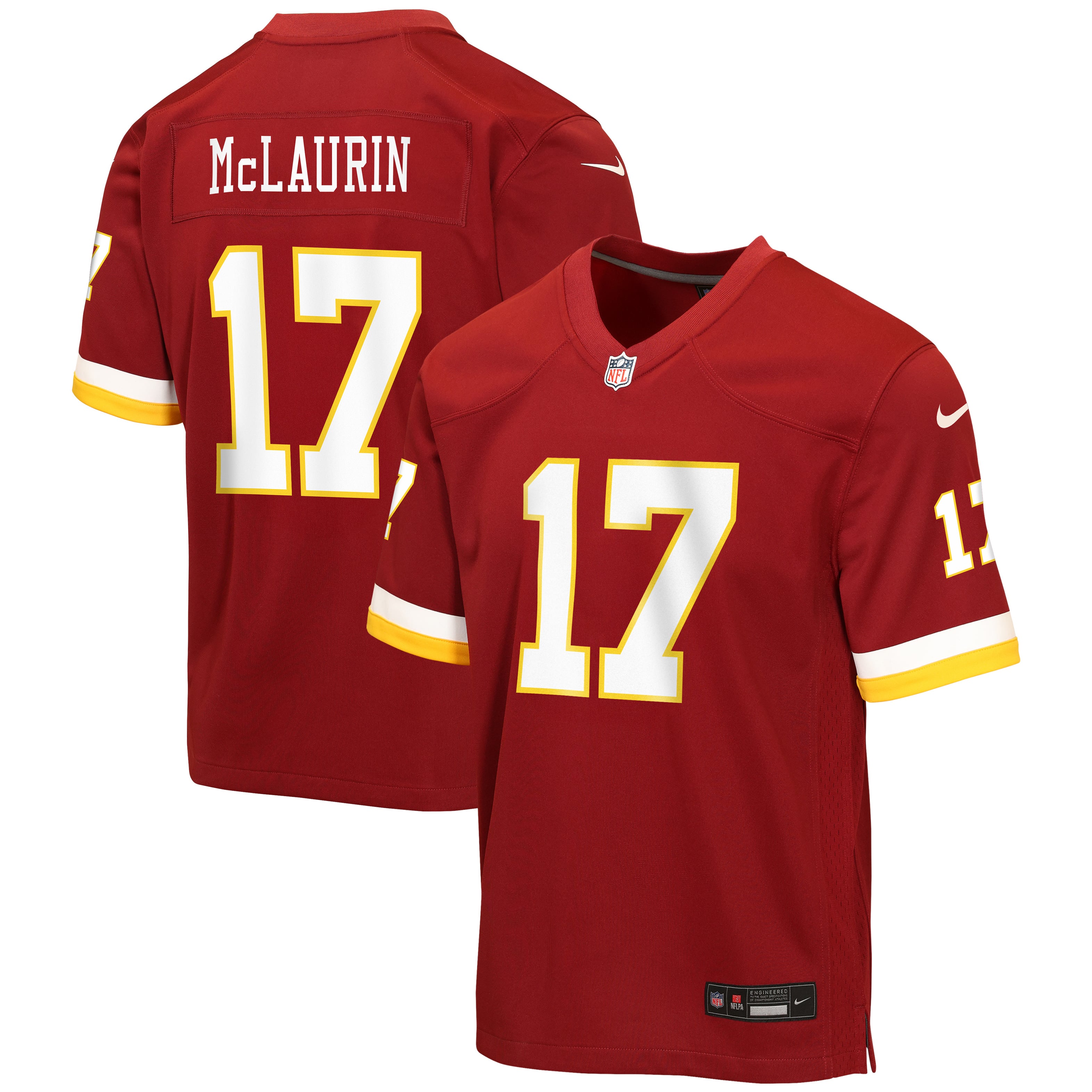 Terry McLaurin Washington Commanders Youth Hail Raiser Alternate Game Jersey - Burgundy