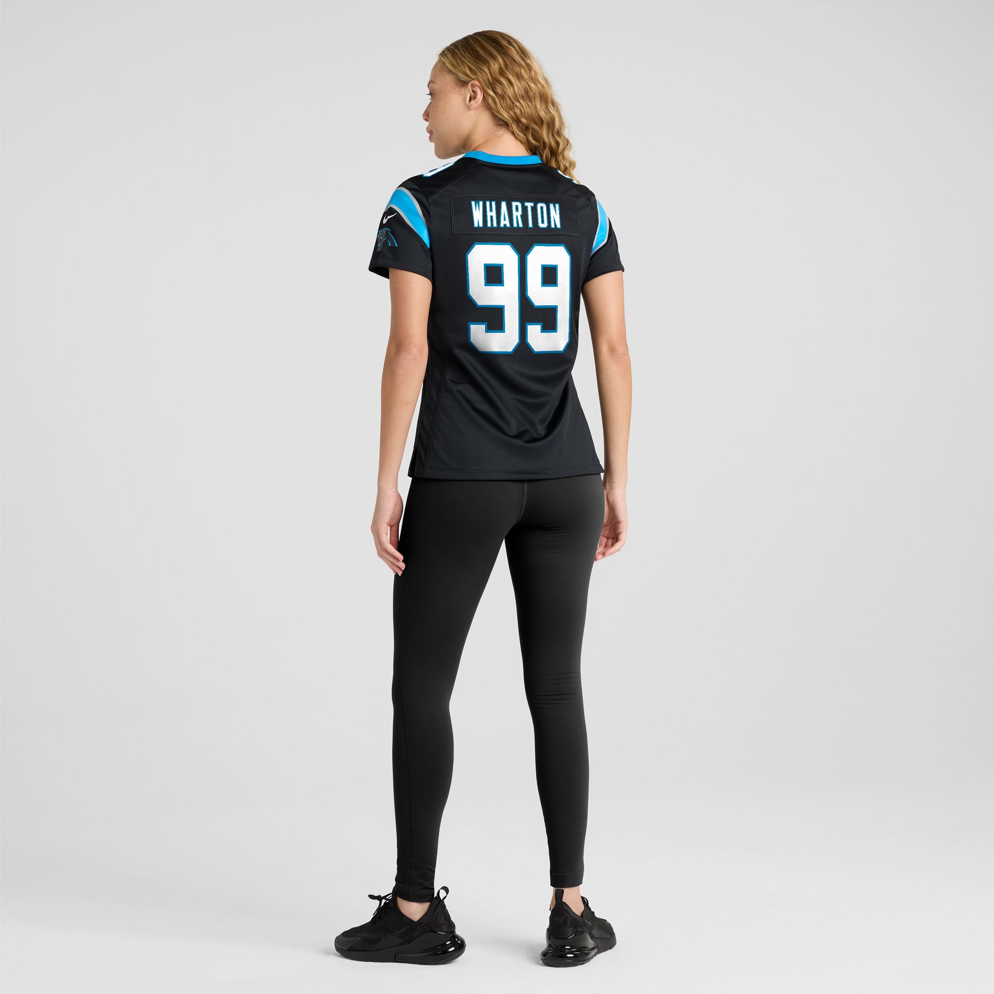 Tershawn Wharton Carolina Panthers Women's Team Game Jersey - Black - Image 6