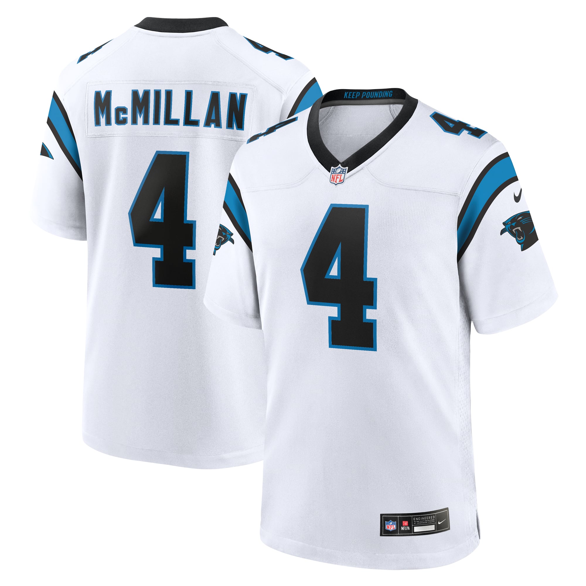 Tetairoa McMillan Carolina Panthers Game Jersey - White