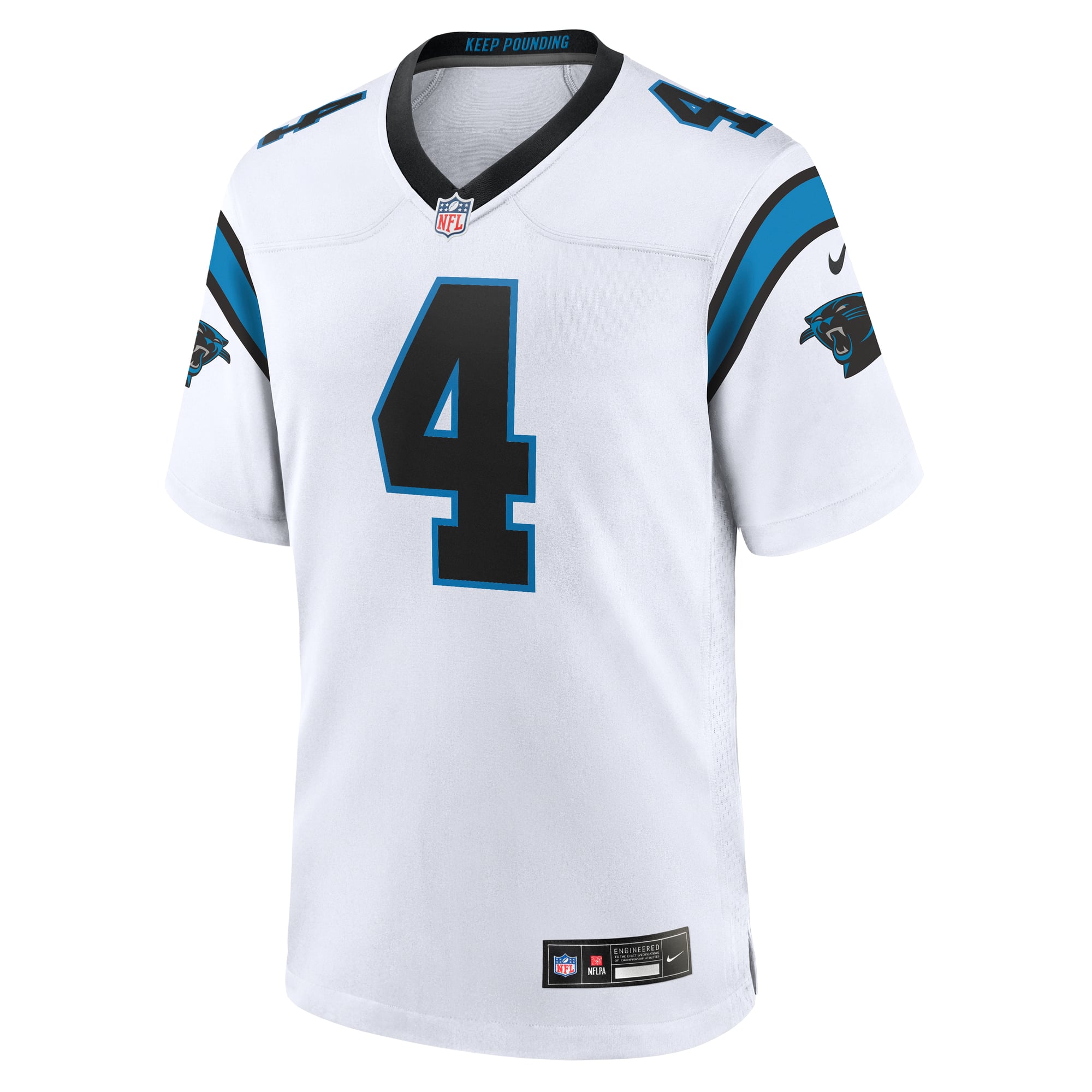 Tetairoa McMillan Carolina Panthers Game Jersey - White - Image 3