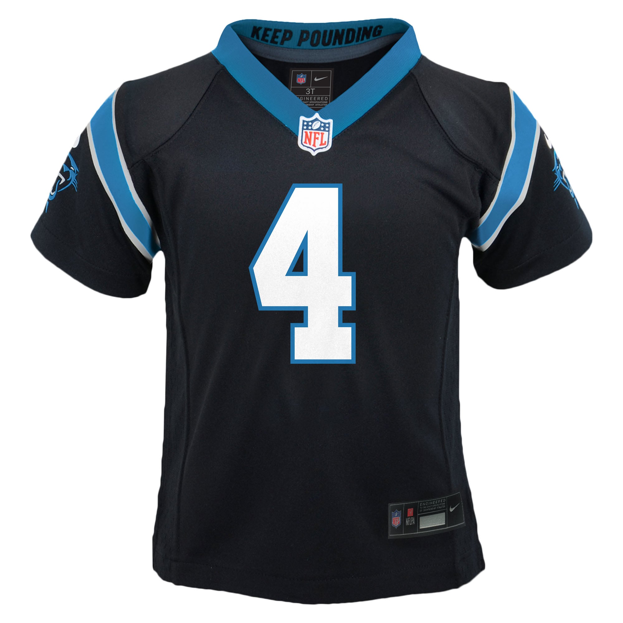 Tetairoa McMillan Carolina Panthers Toddler Game Jersey - Black - Image 3