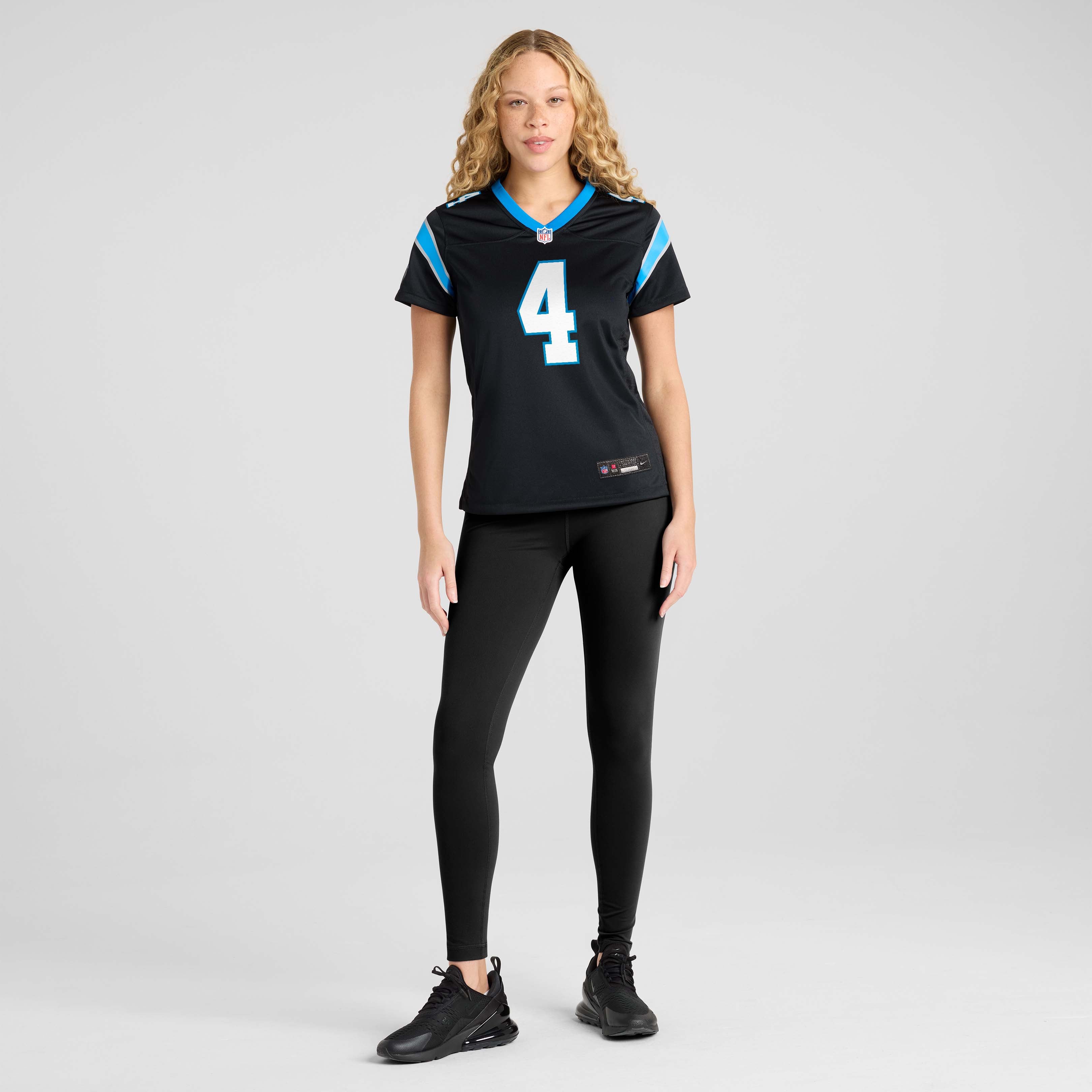 Tetairoa McMillan Carolina Panthers Women's Team Game Jersey - Black - Image 5