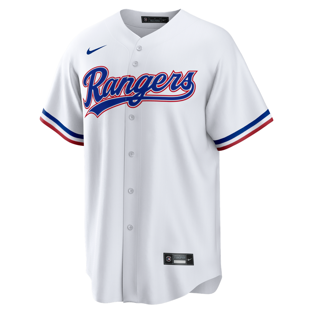 Texas Rangers Home Big & Tall Jersey - White - Image 3