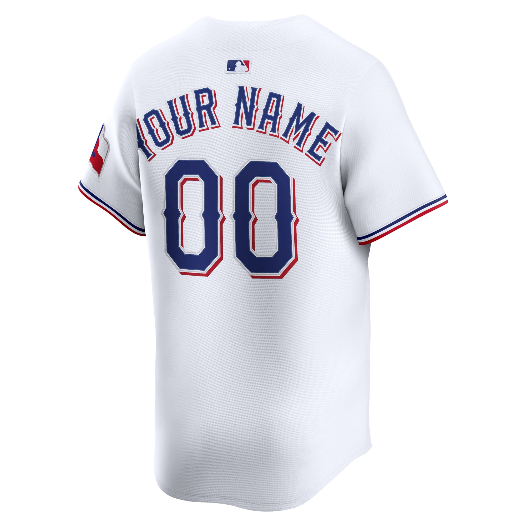 Texas Rangers Home Limited Custom Jersey - White - Image 4