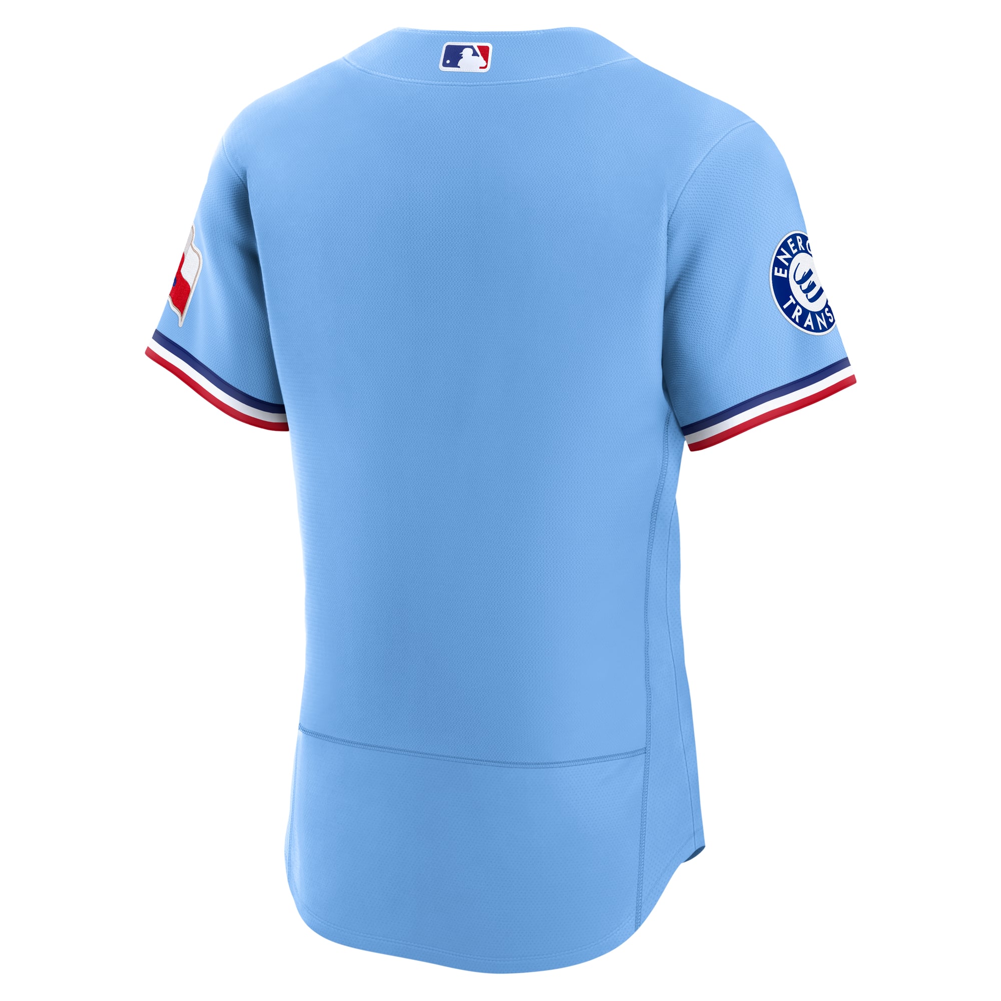 Texas Rangers Home Sponsor Patch Jersey - Light Blue - Image 4