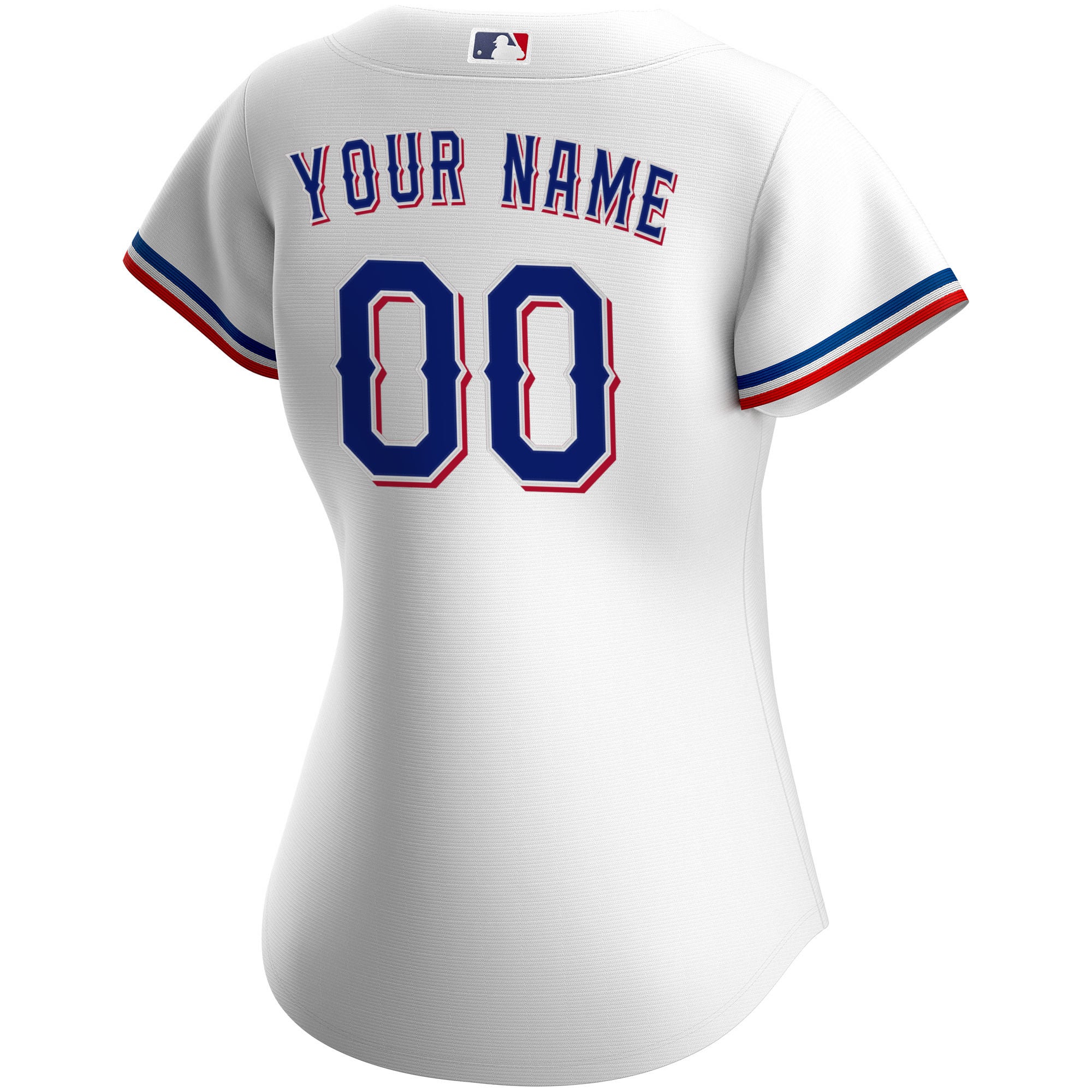 Texas Rangers Women's Home Custom Jersey - White - Image 4