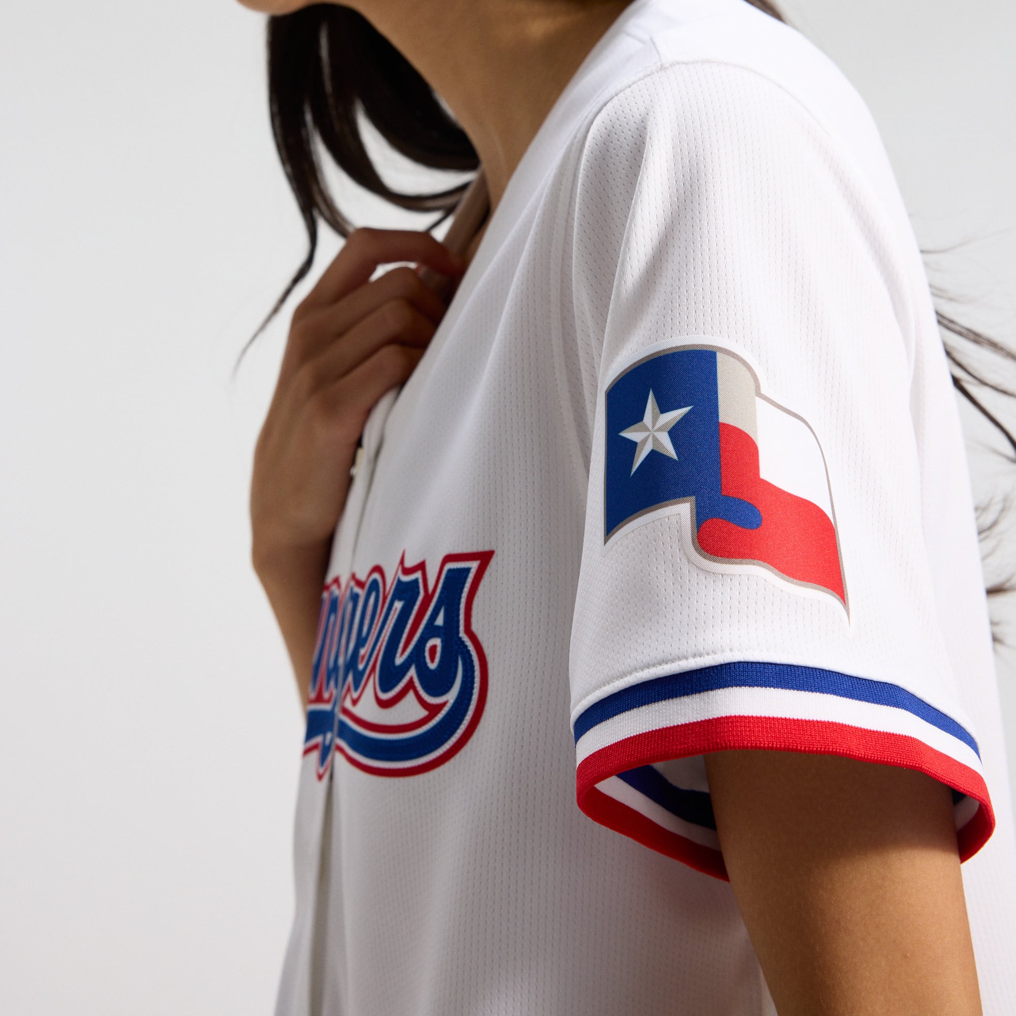 Texas Rangers Women's Home Limited Jersey - White - Image 9
