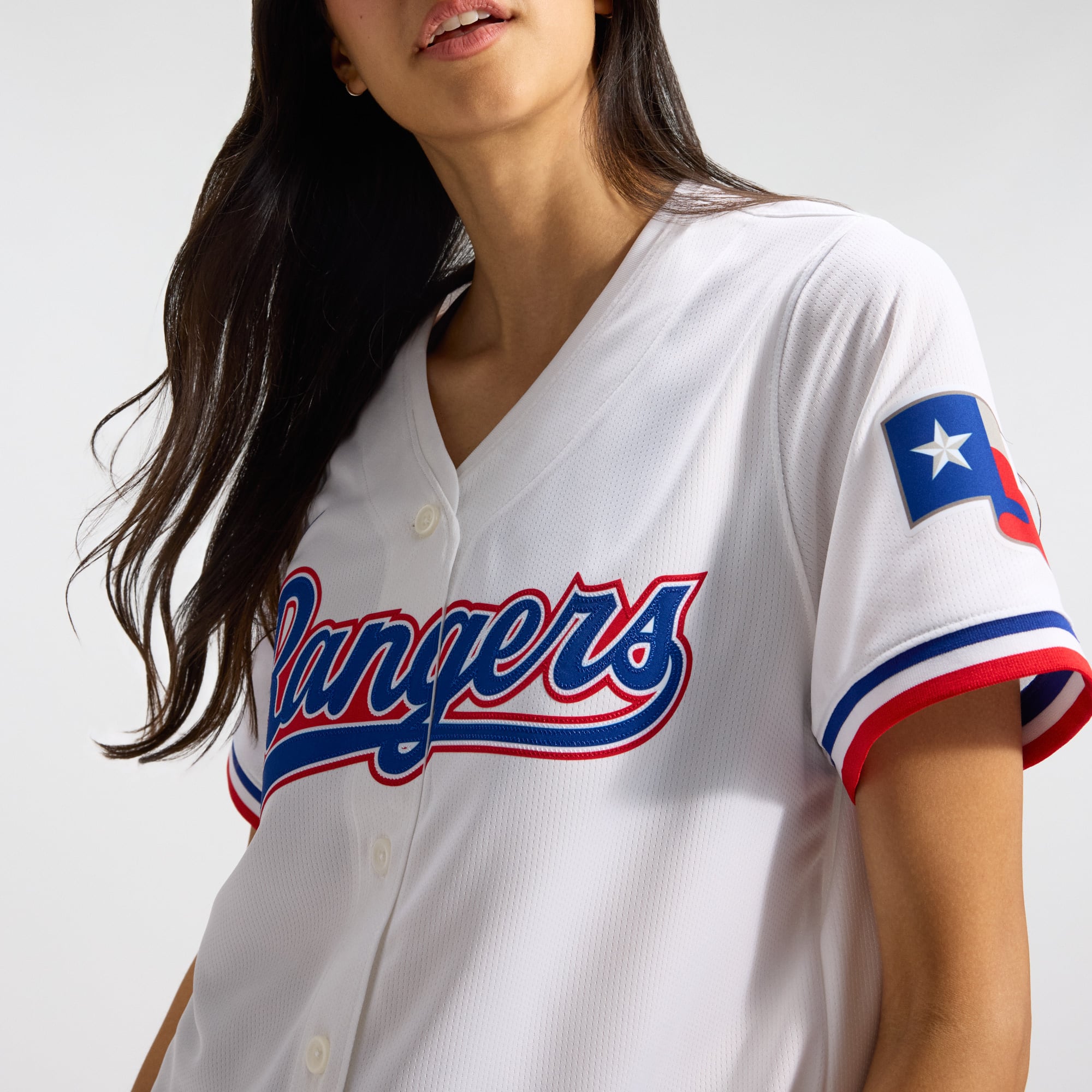 Texas Rangers Women's Home Limited Jersey - White - Image 10