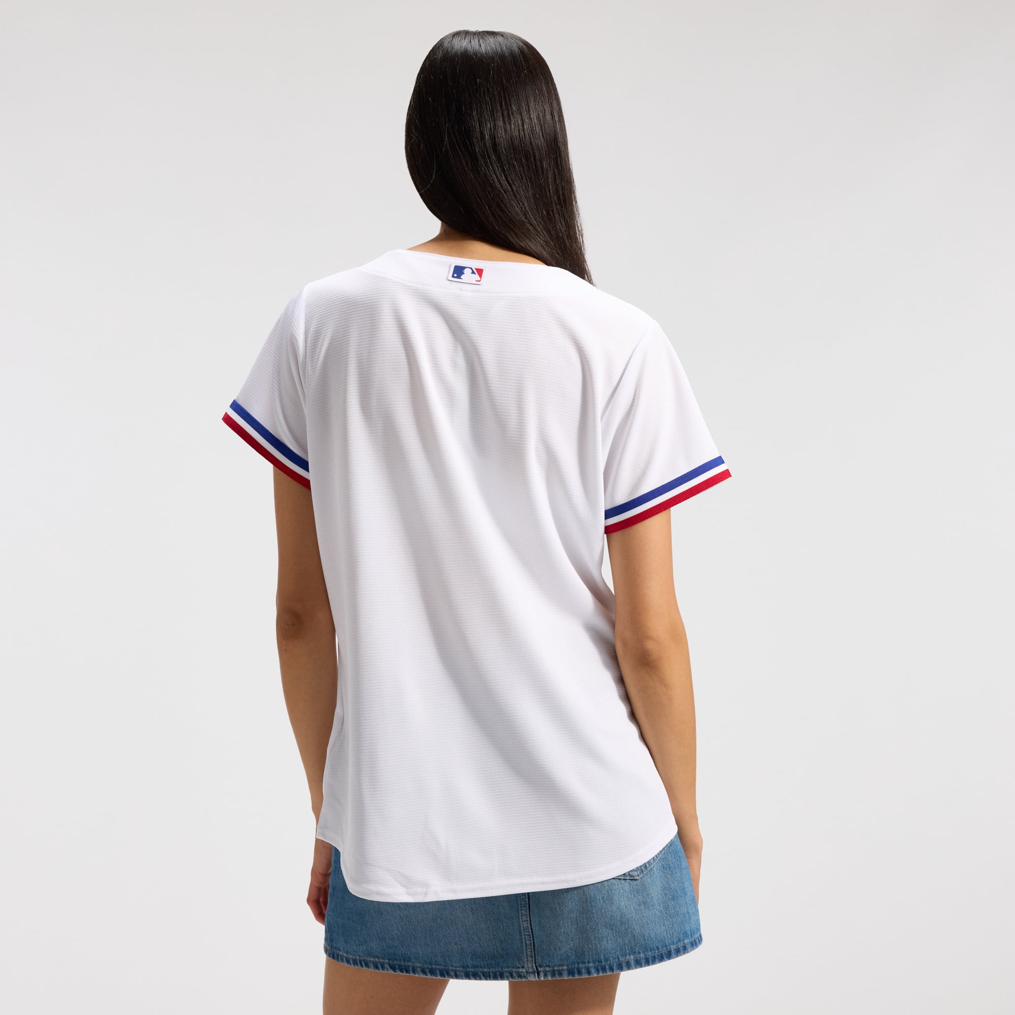 Texas Rangers Women's Home Team Jersey - White - Image 3