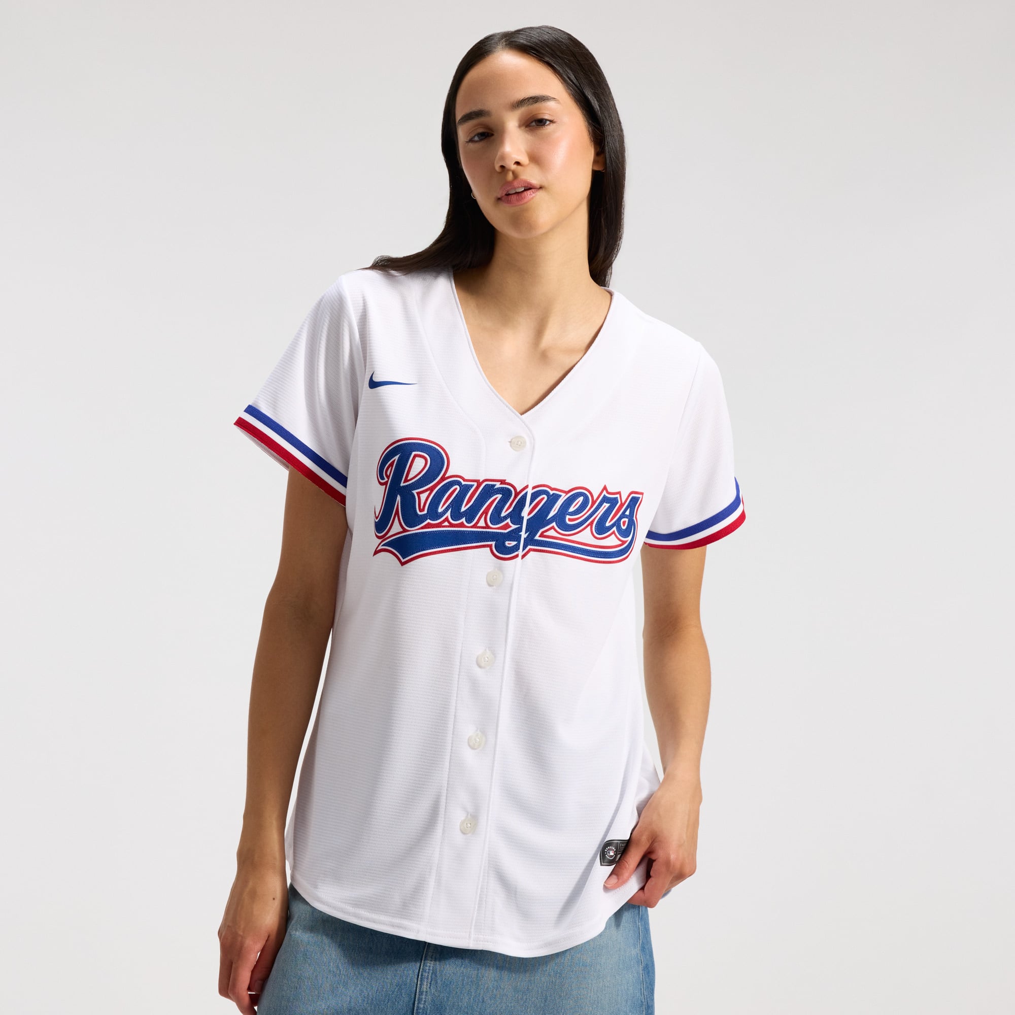 Texas Rangers Women's Home Team Jersey - White - Image 2