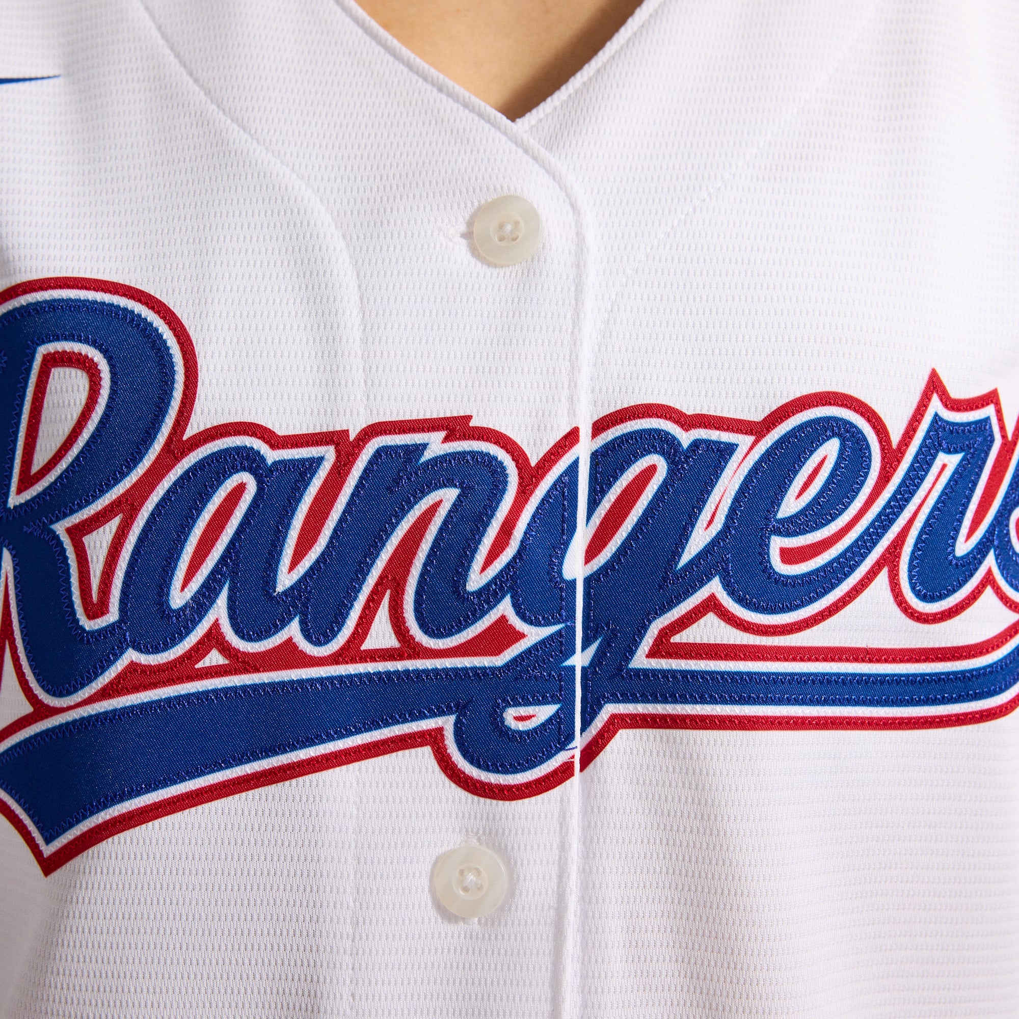 Texas Rangers Women's Home Team Jersey - White - Image 11