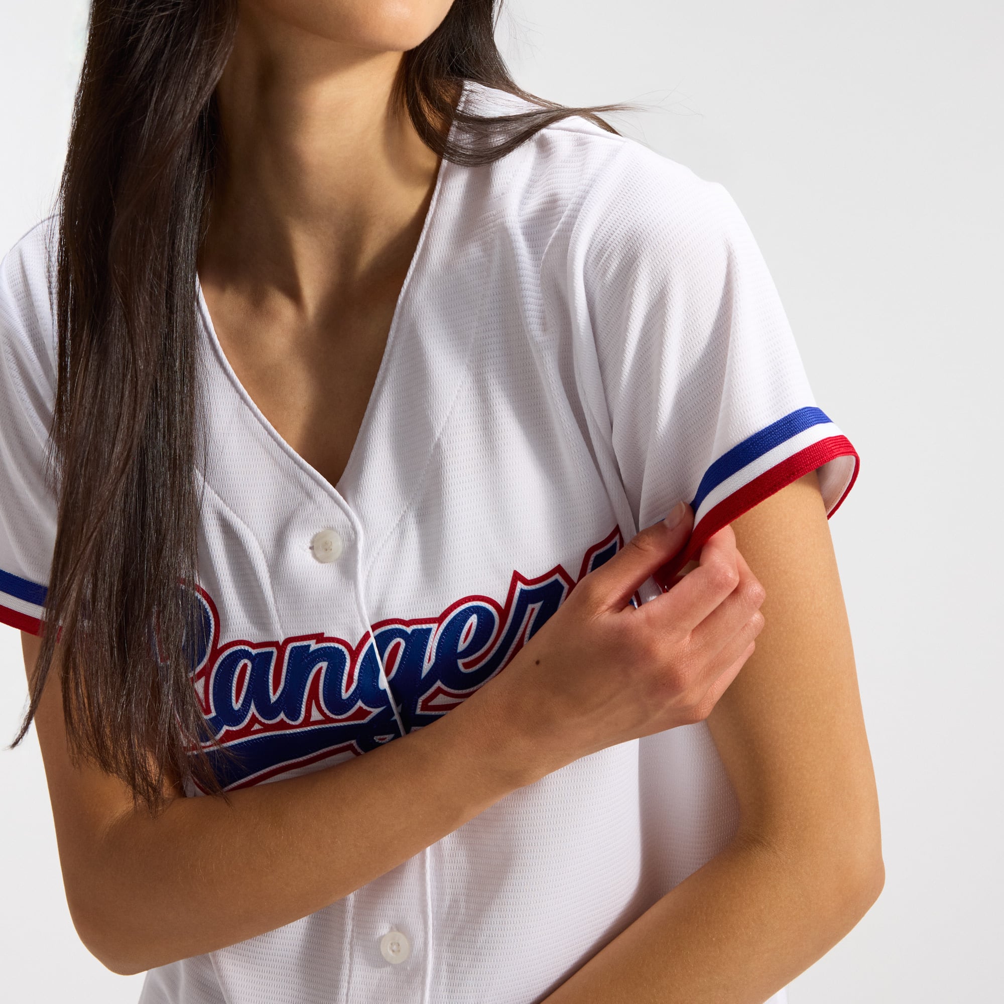 Texas Rangers Women's Home Team Jersey - White - Image 10
