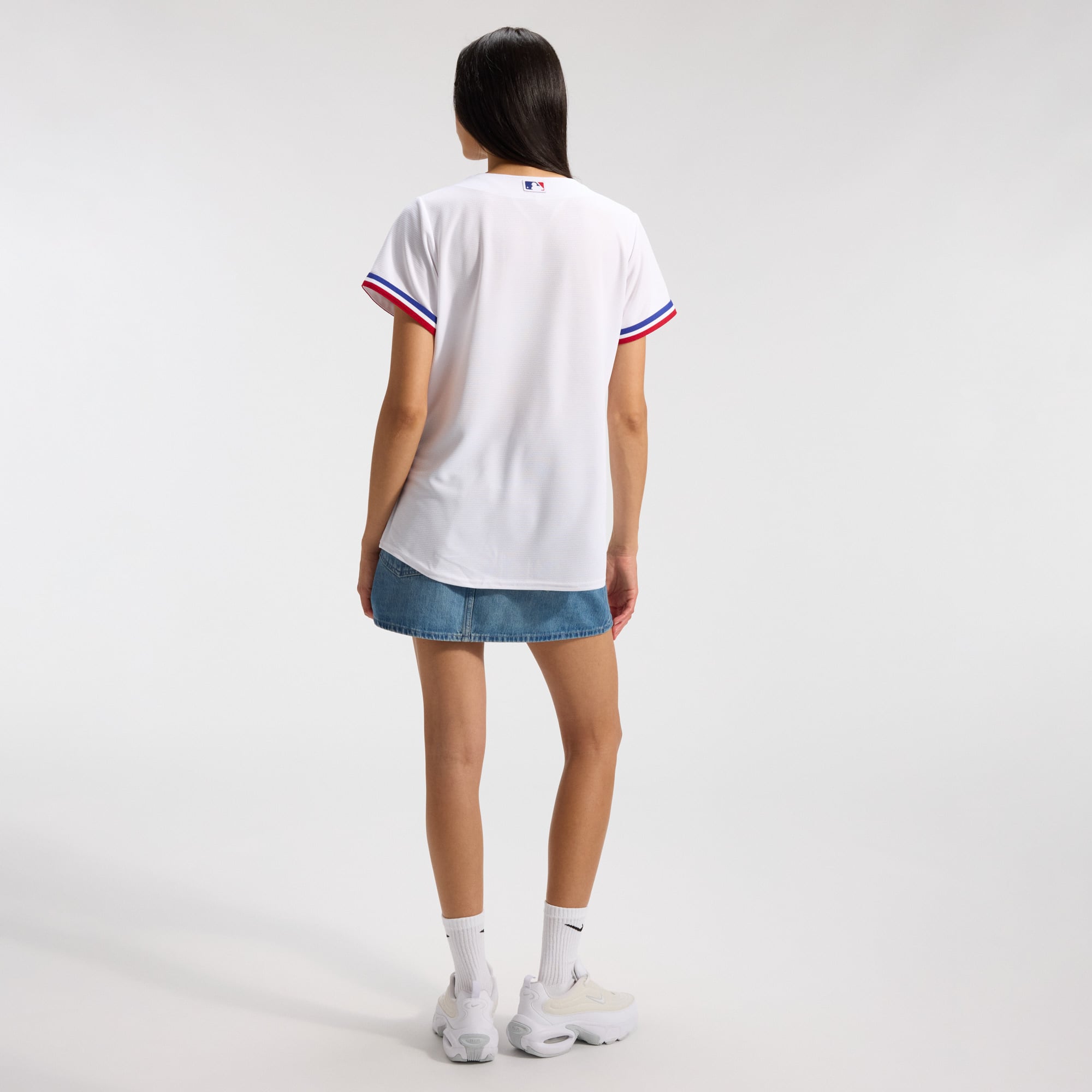 Texas Rangers Women's Home Team Jersey - White - Image 5