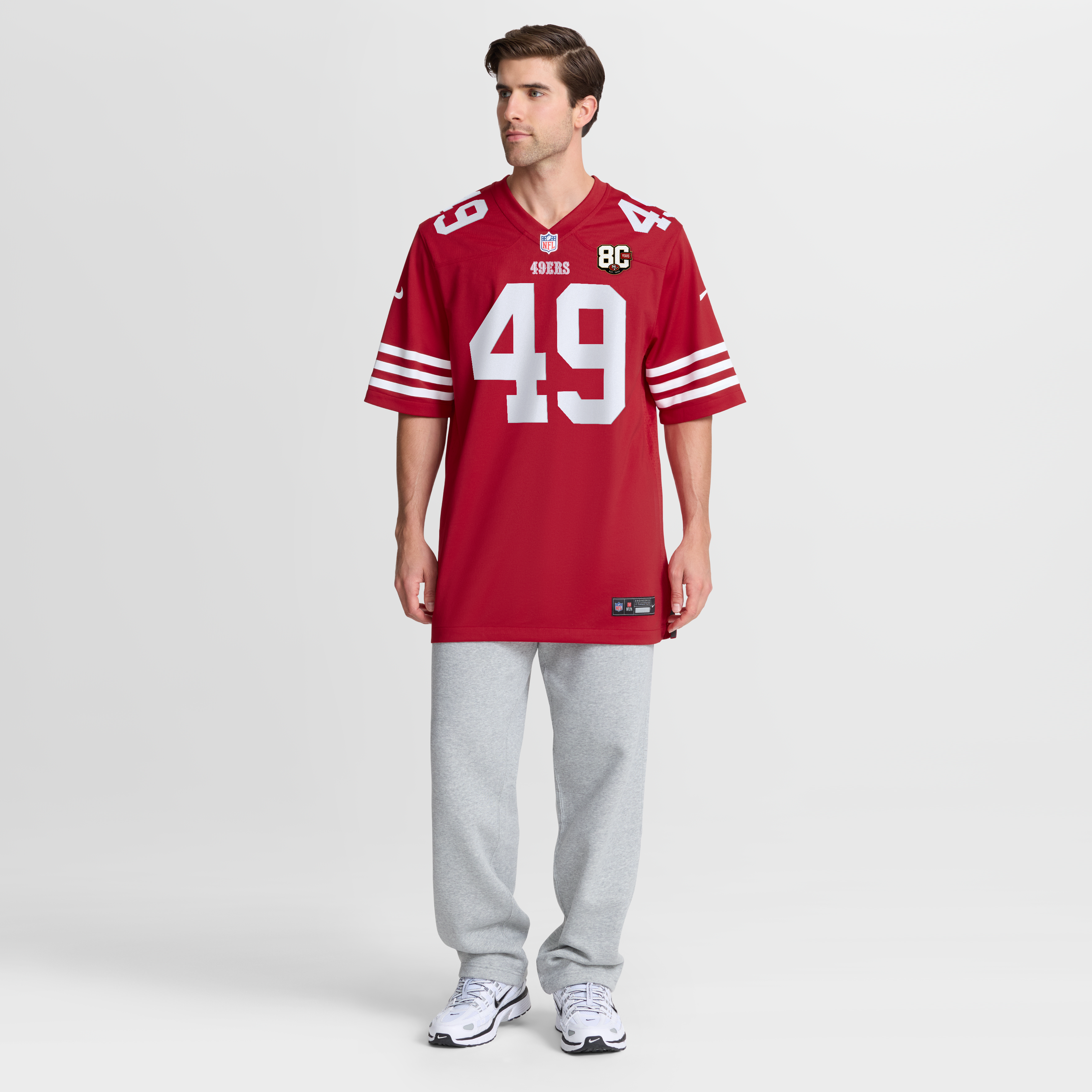 The Faithful San Francisco 49ers 80th Anniversary Game Jersey - Scarlet - Image 5