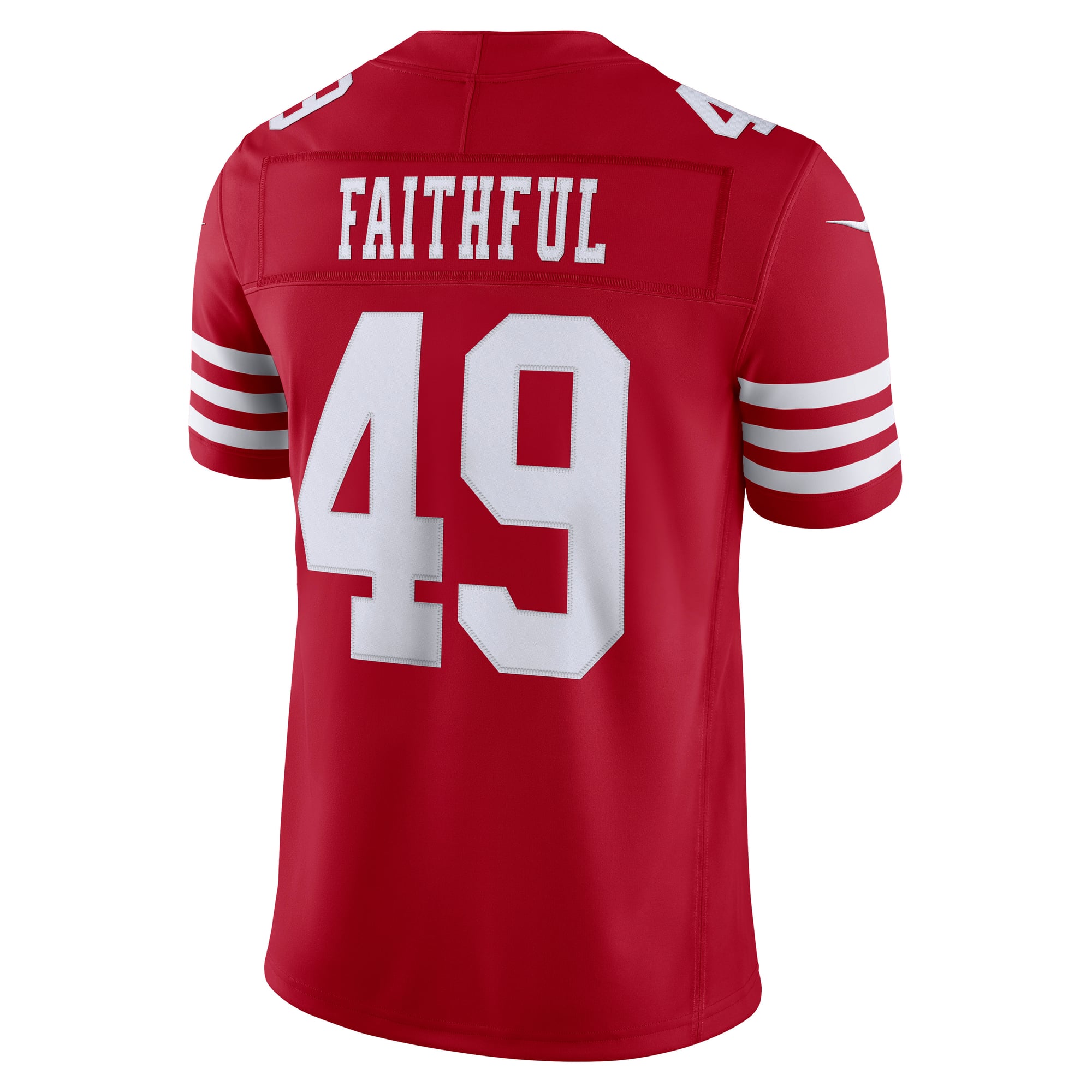 The Faithful San Francisco 49ers Team Vapor F.U.S.E. Stitched Limited Jersey - Scarlet - Image 4