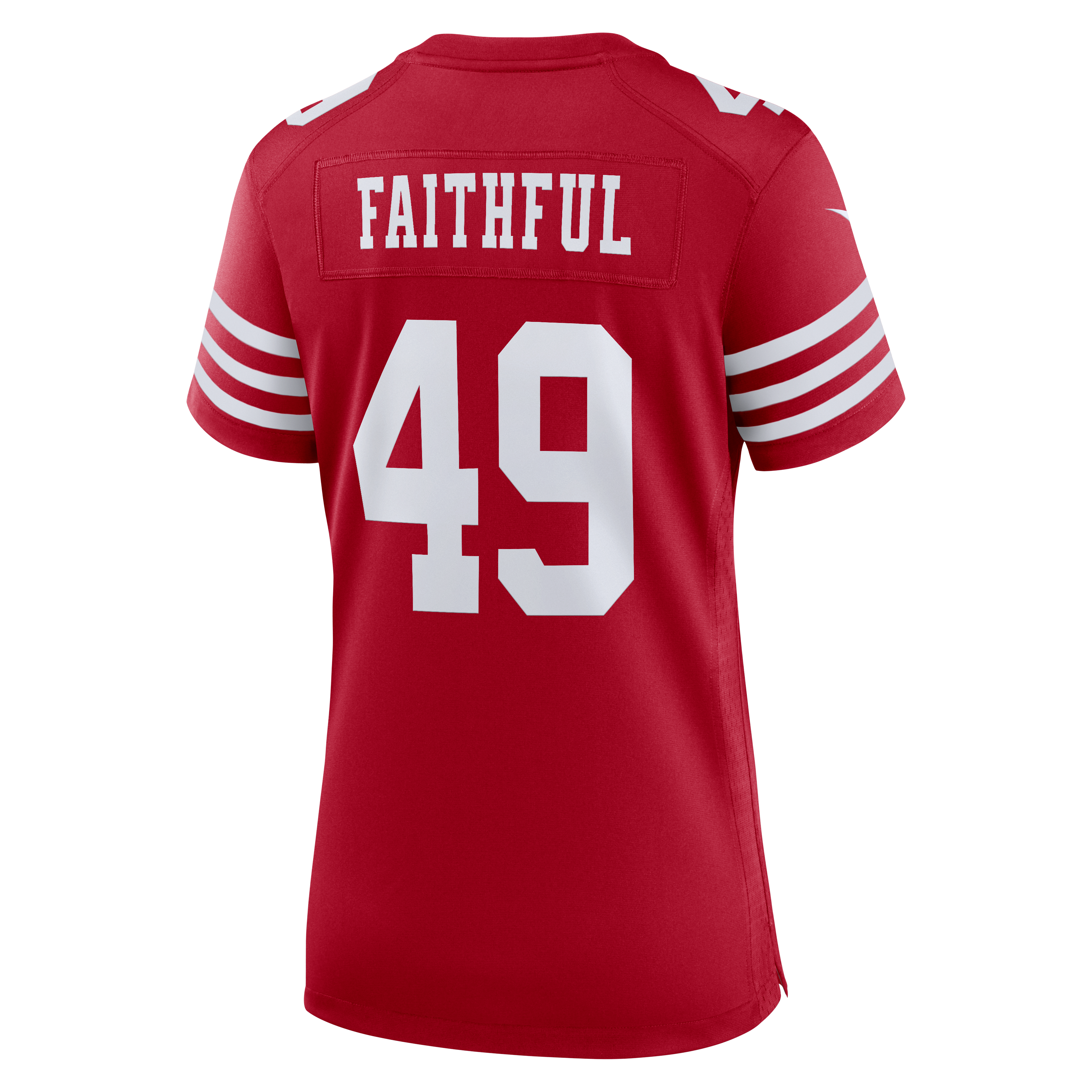 The Faithful San Francisco 49ers Women's 80th Anniversary Game Jersey - Scarlet - Image 4