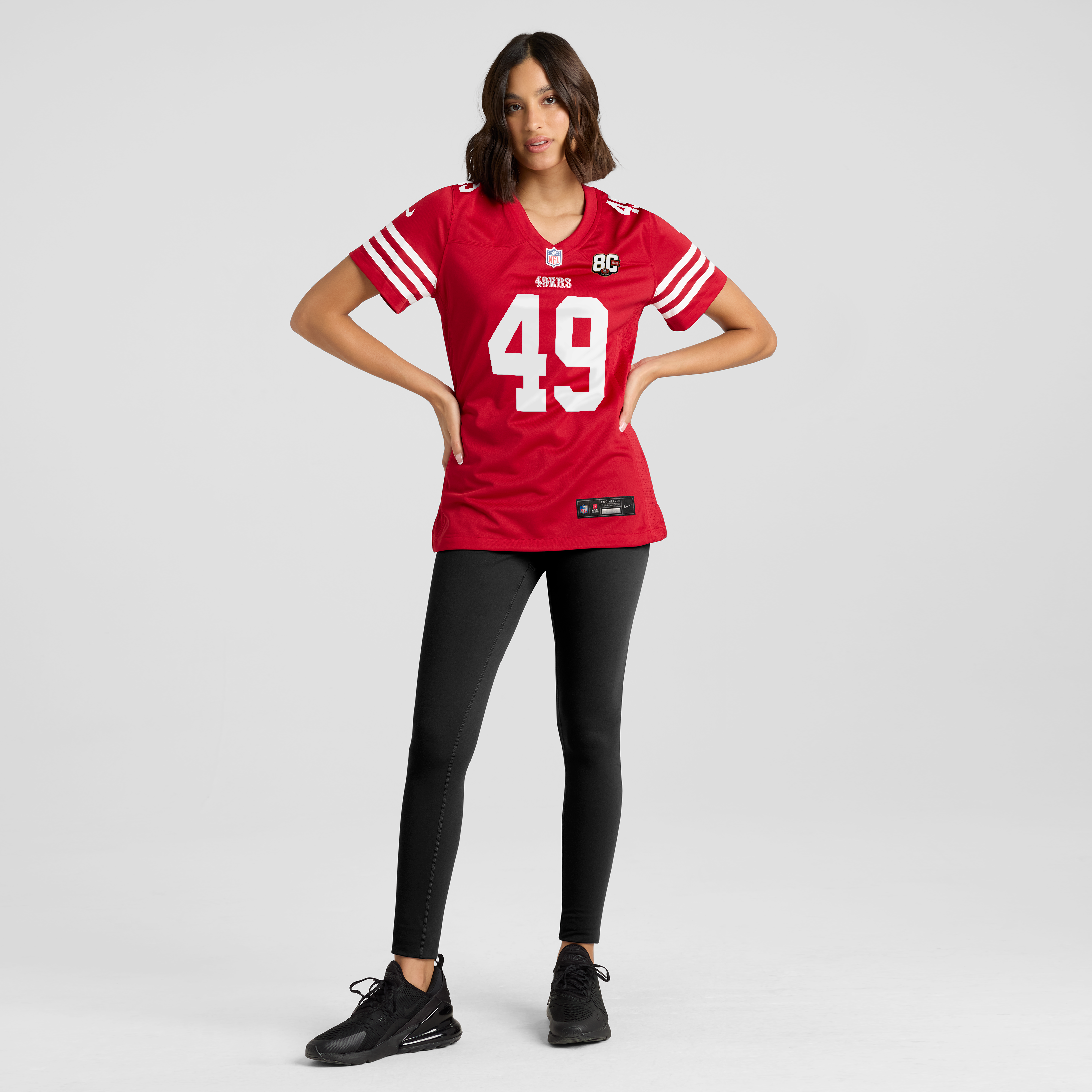 The Faithful San Francisco 49ers Women's 80th Anniversary Game Jersey - Scarlet - Image 5