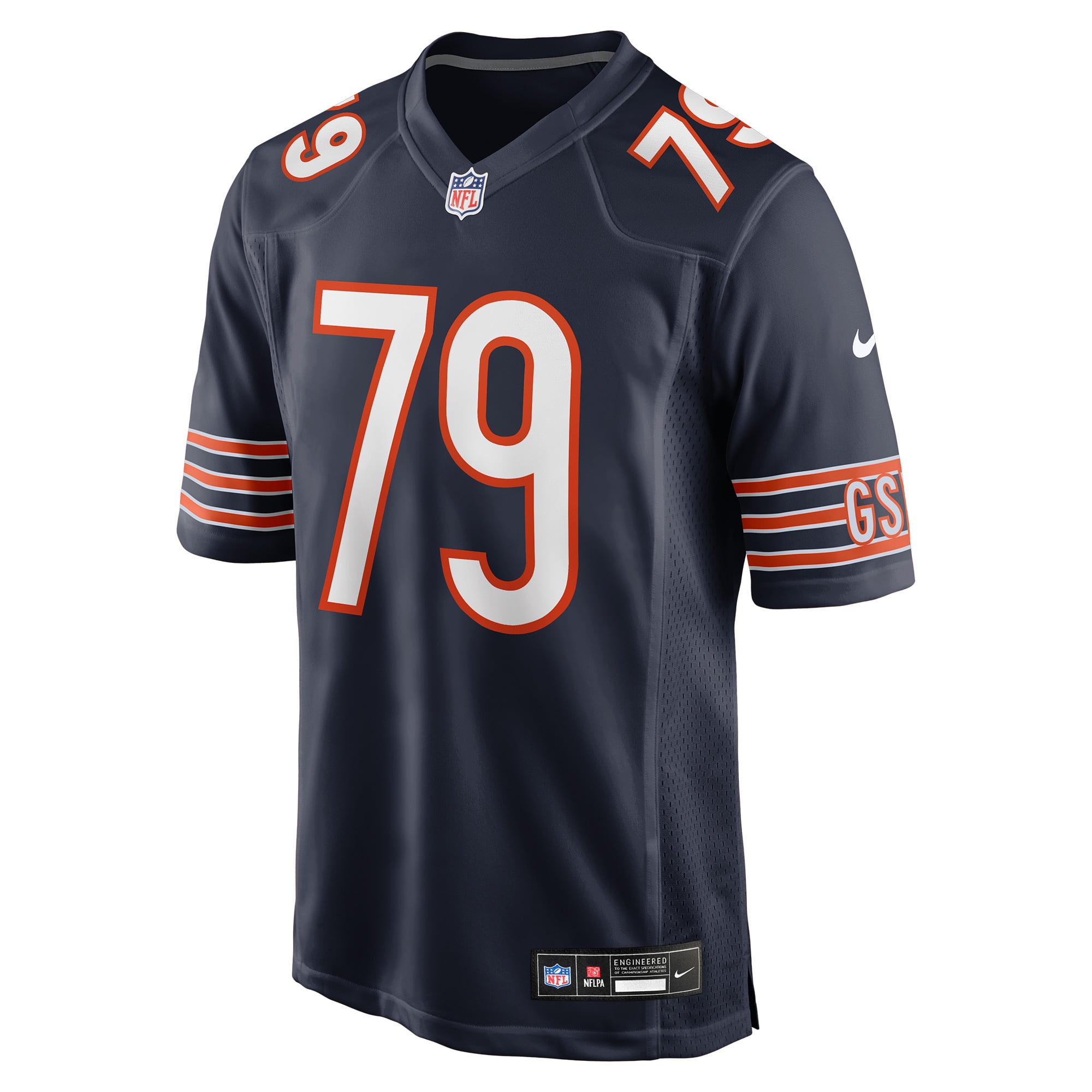 Theo Benedet Chicago Bears Team Game Jersey - Navy - Image 3