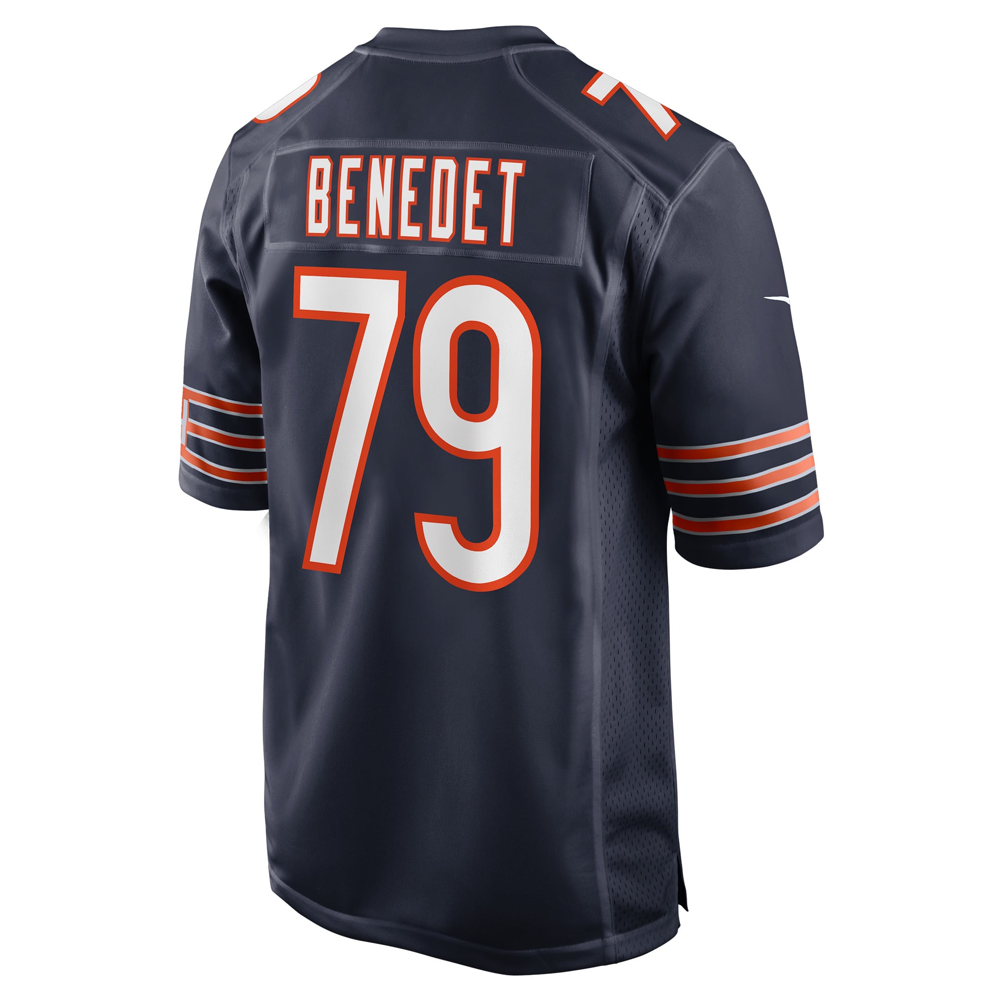 Theo Benedet Chicago Bears Team Game Jersey - Navy - Image 4