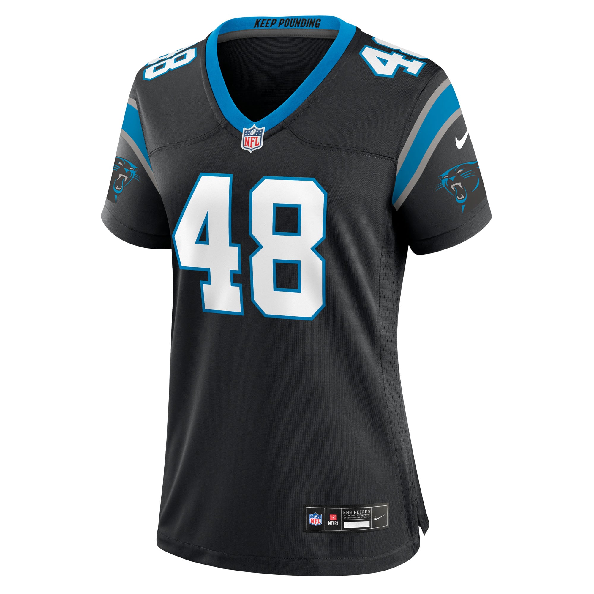 Thomas Incoom Carolina Panthers Women's Team Game Jersey - Black - Image 3