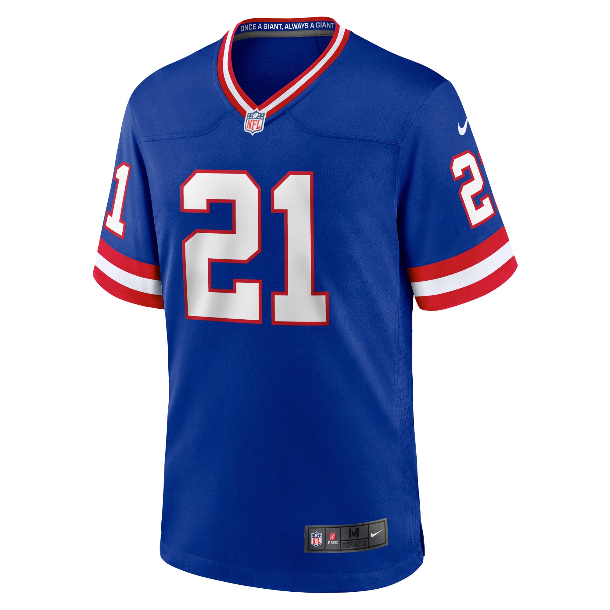 Tiki Barber New York Giants Retired Player Alternate Game Jersey - Royal - Image 3