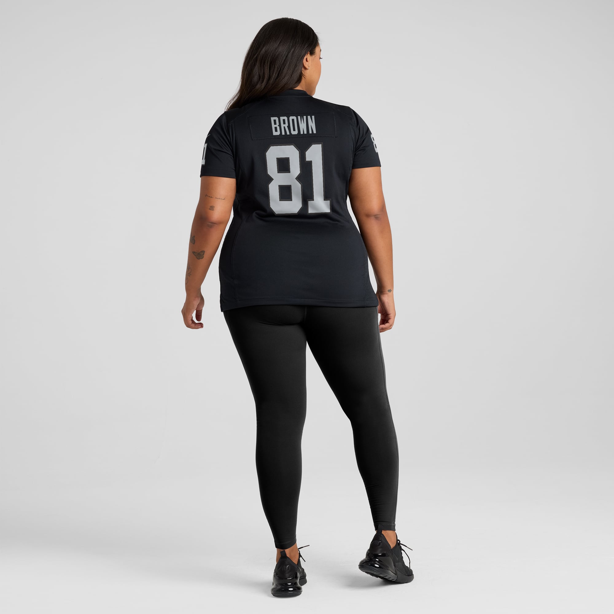 Tim Brown Las Vegas Raiders Women's Game Retired Player Jersey - Black - Image 8