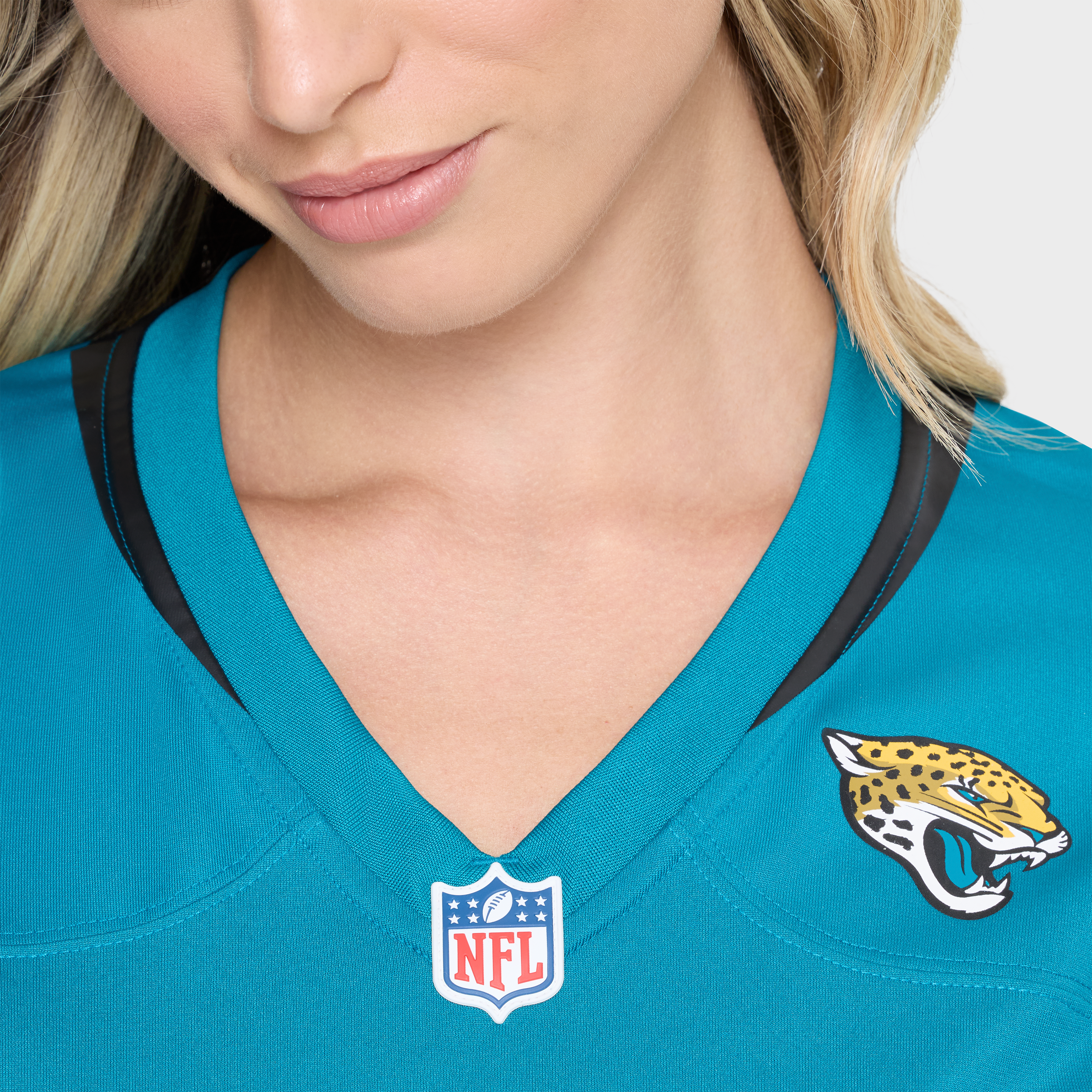 Tim Jones Jacksonville Jaguars Women's Team Game Jersey - Teal - Image 9