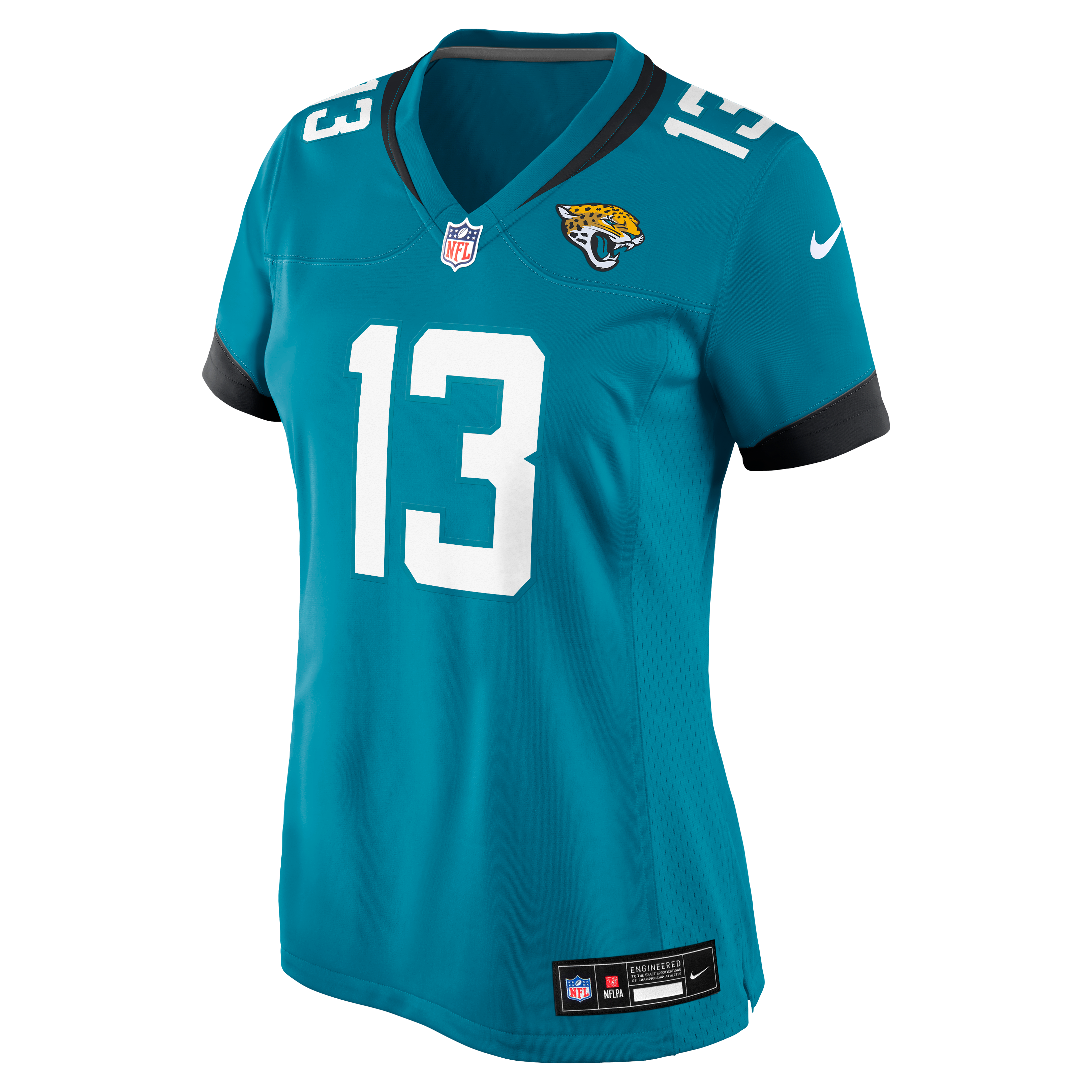 Tim Jones Jacksonville Jaguars Women's Team Game Jersey - Teal - Image 3