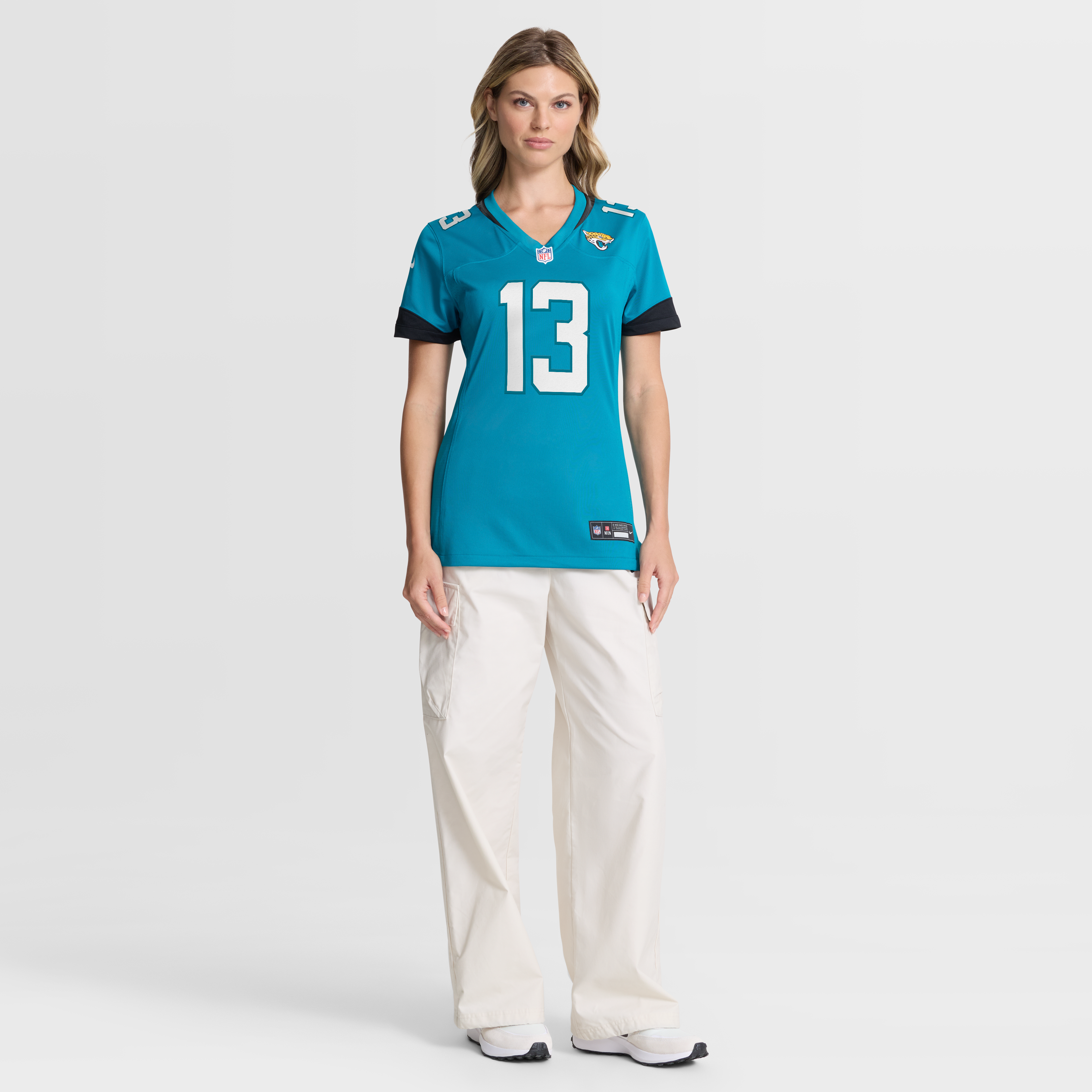 Tim Jones Jacksonville Jaguars Women's Team Game Jersey - Teal - Image 5