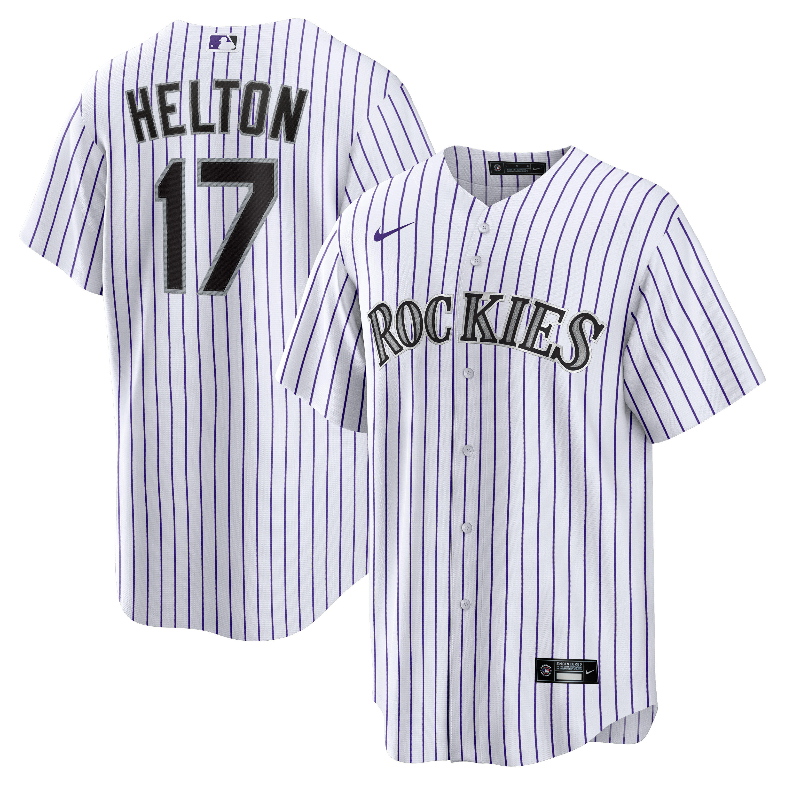 Todd Helton Colorado Rockies Home Retired Player Jersey - White - Image 2