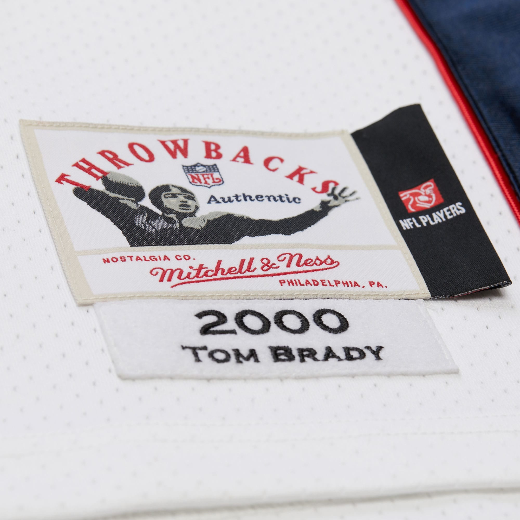 Tom Brady New England Patriots 2000 Big & Tall Legacy Jersey - White - Image 7