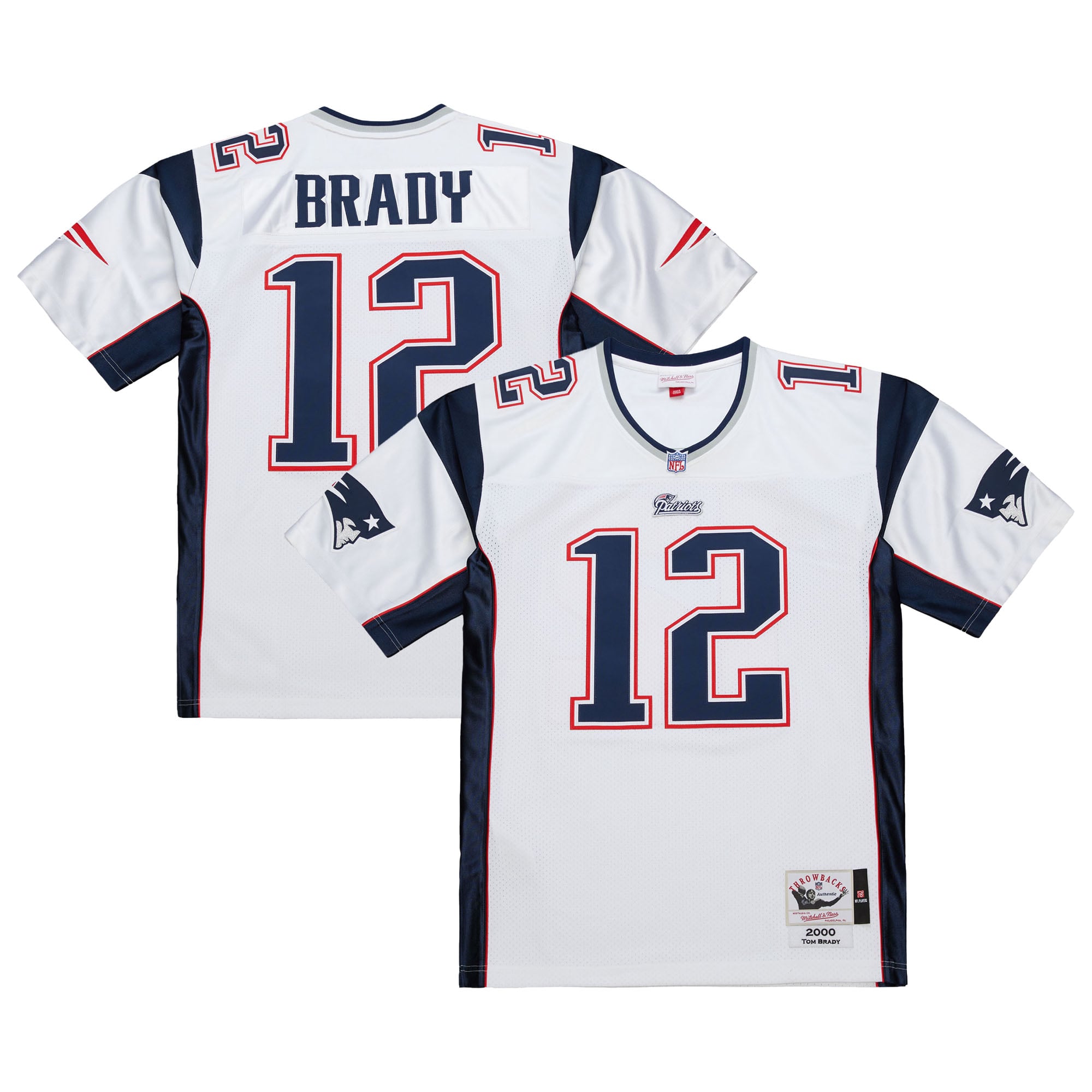 Tom Brady New England Patriots 2000 Jersey - White - Image 2