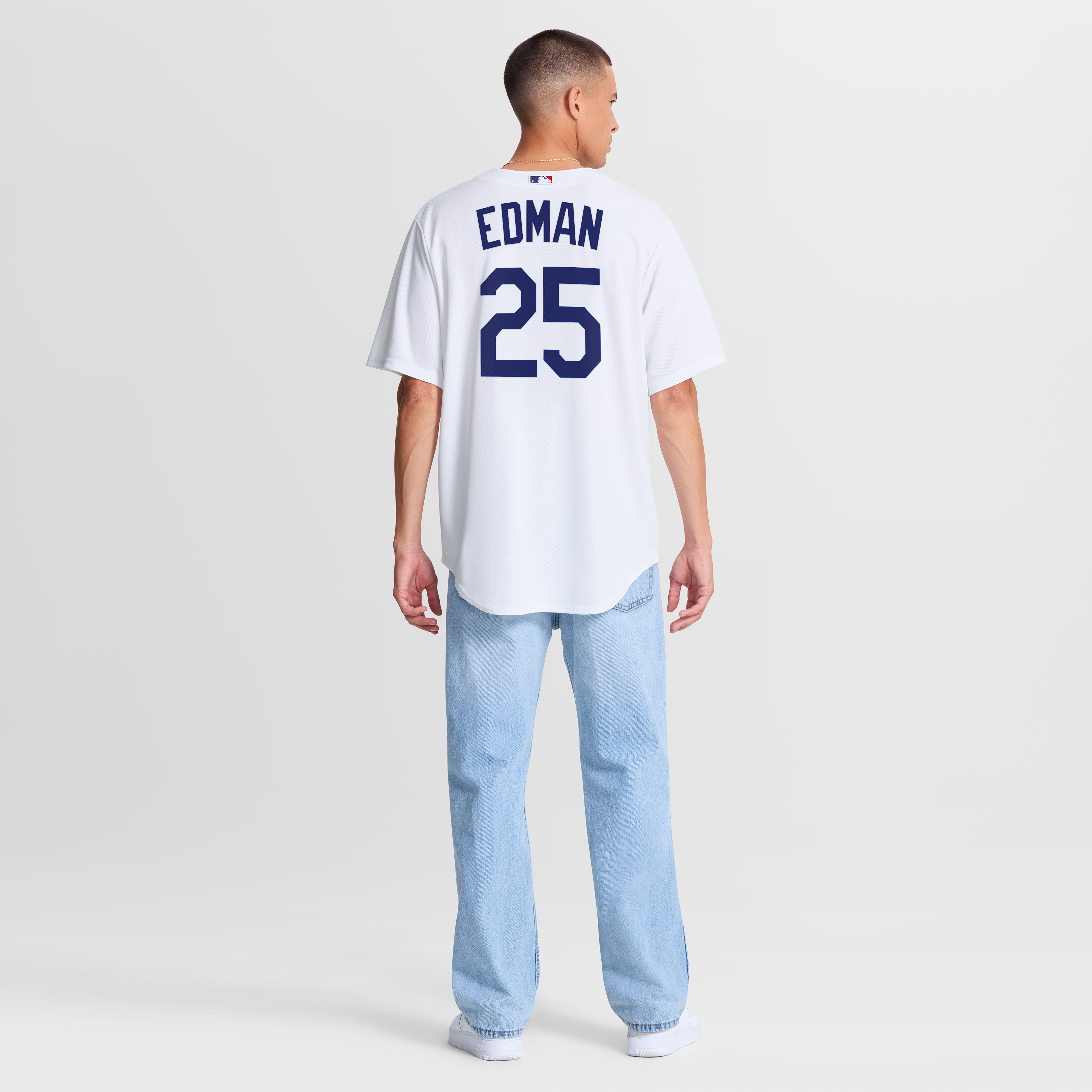 Tommy Edman Los Angeles Dodgers Home Jersey - White - Image 6