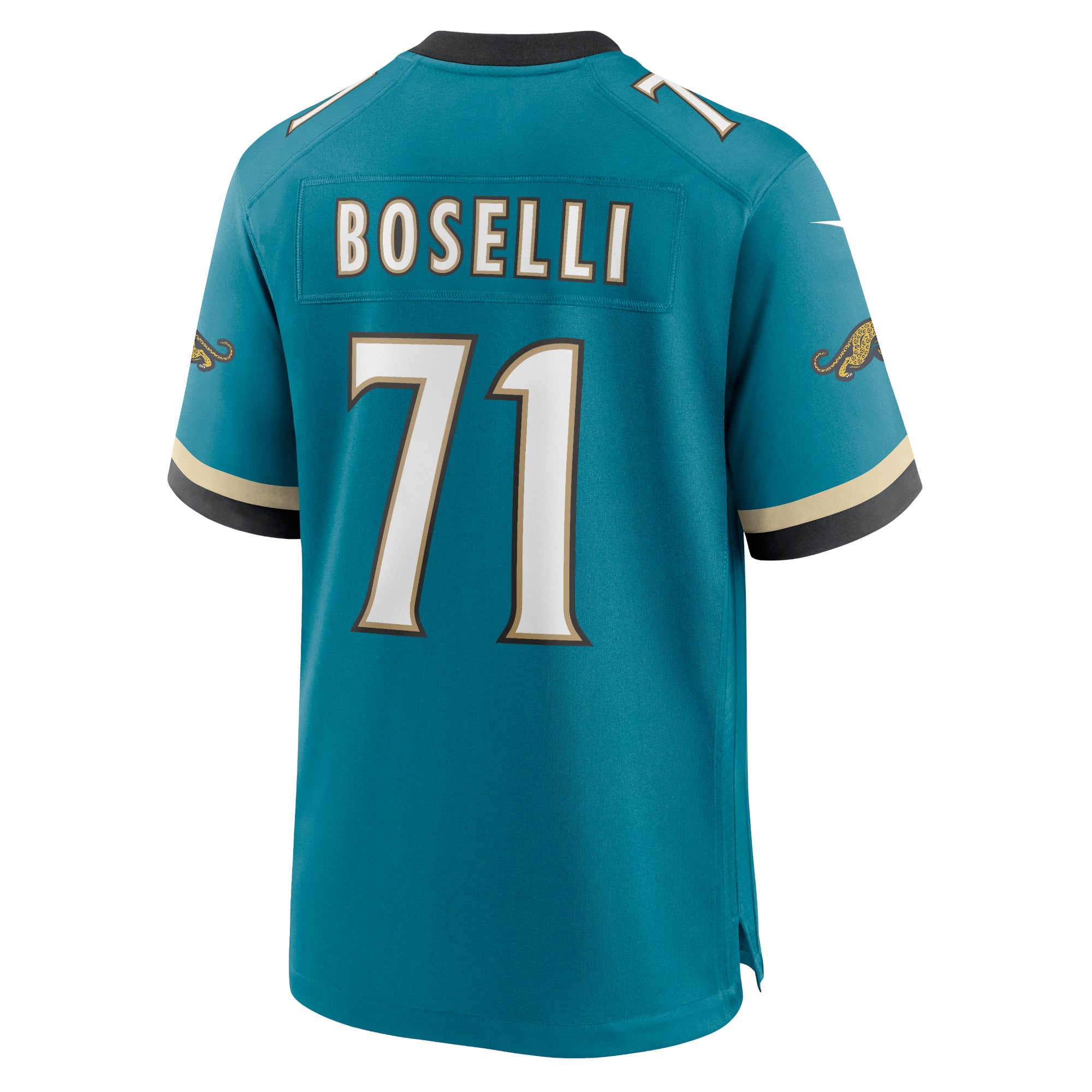 Tony Boselli Jacksonville Jaguars Prowler Throwback Retired Player Game Jersey - Teal - Image 4