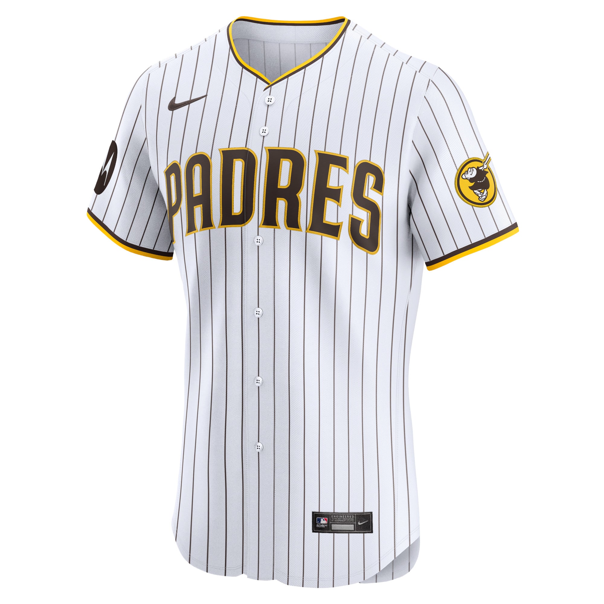 Tony Fernandez San Diego Padres Home Elite Sponsor Patch Player Jersey - White - Image 3