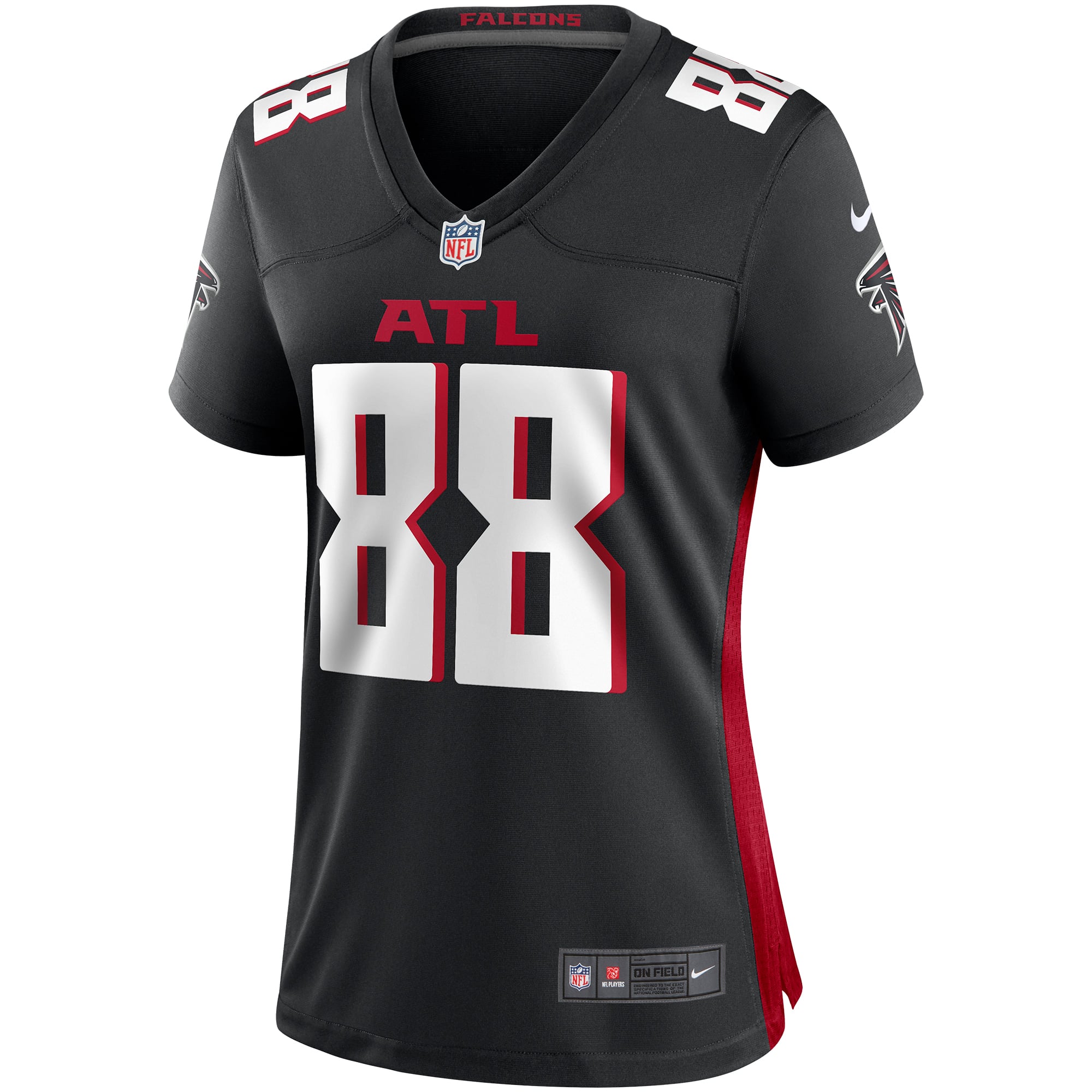 Tony Gonzalez Atlanta Falcons Women's Game Retired Player Jersey - Black - Image 3