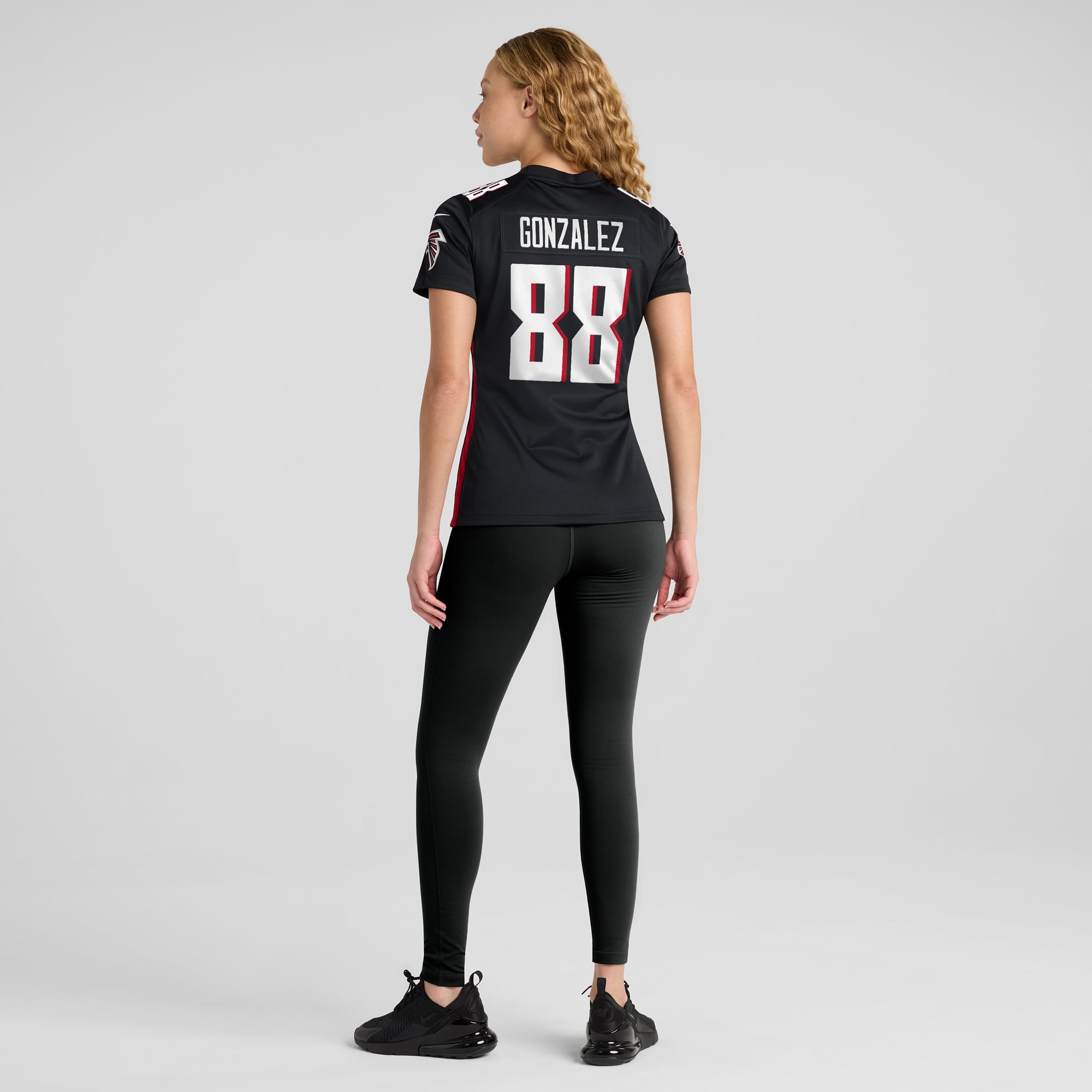 Tony Gonzalez Atlanta Falcons Women's Game Retired Player Jersey - Black - Image 6