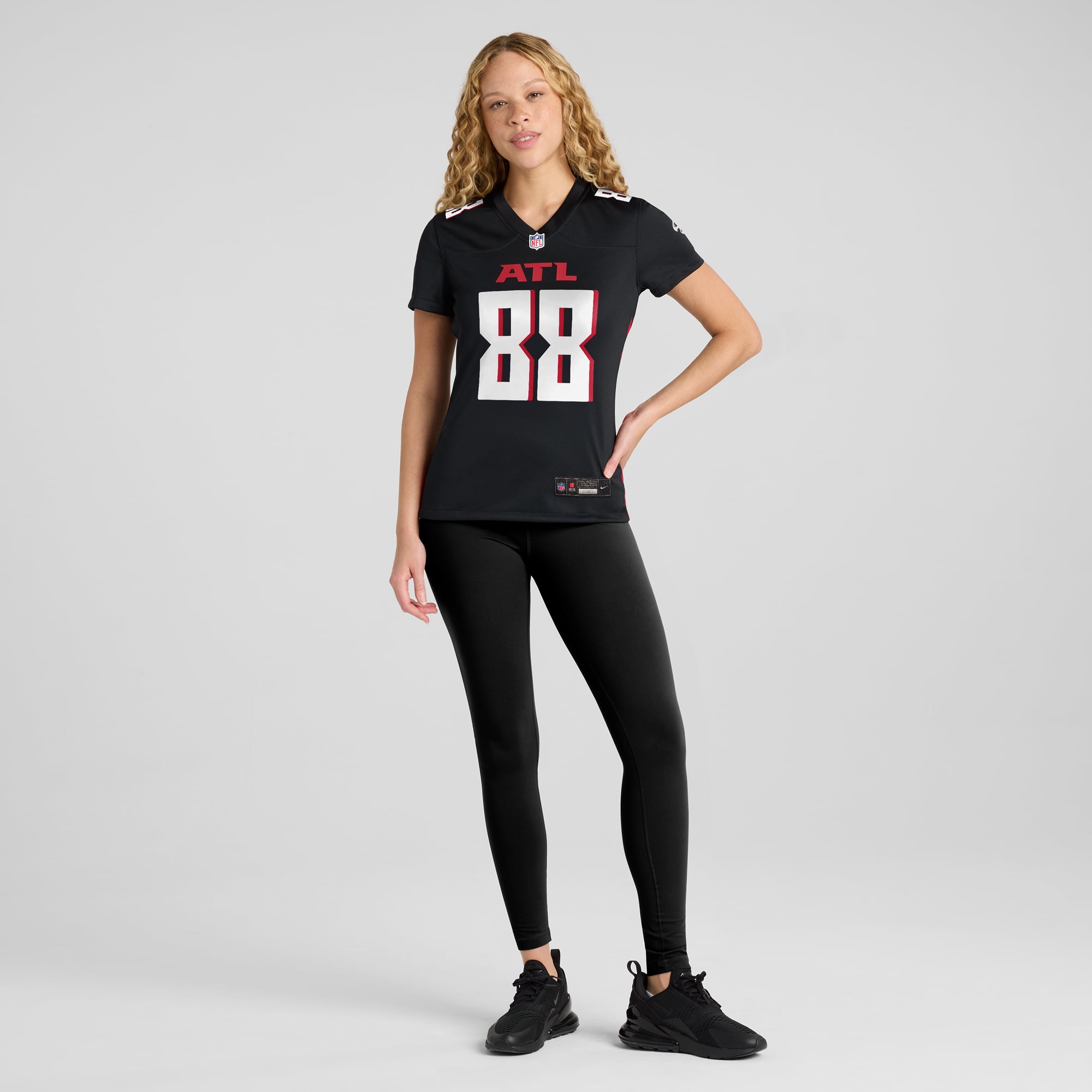 Tony Gonzalez Atlanta Falcons Women's Game Retired Player Jersey - Black - Image 5